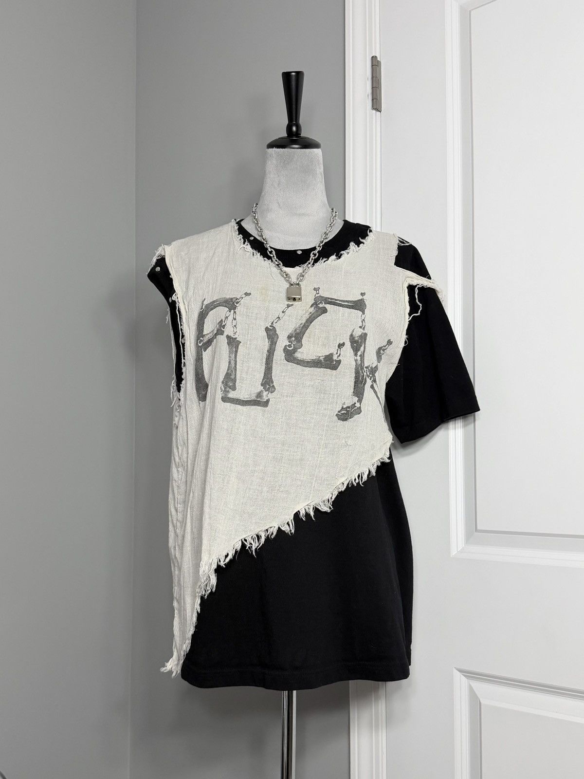 Seditionaries Shinya Tabuchi Layered Damaged Shirt 2023068 Size US L / EU 52-54 / 3 - 1 Thumbnail