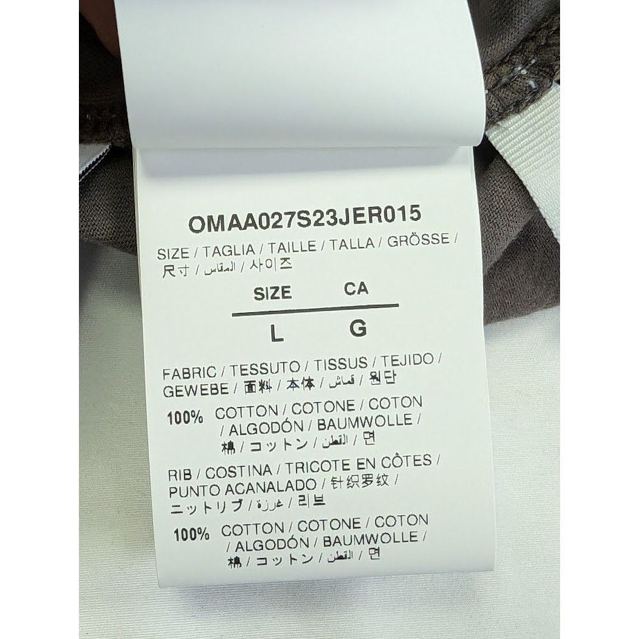 Off-White o1rshd1 Bookish Laund Slim Short Sleeve T-Shirt in Brown Size US L / EU 52-54 / 3 - 18 Thumbnail