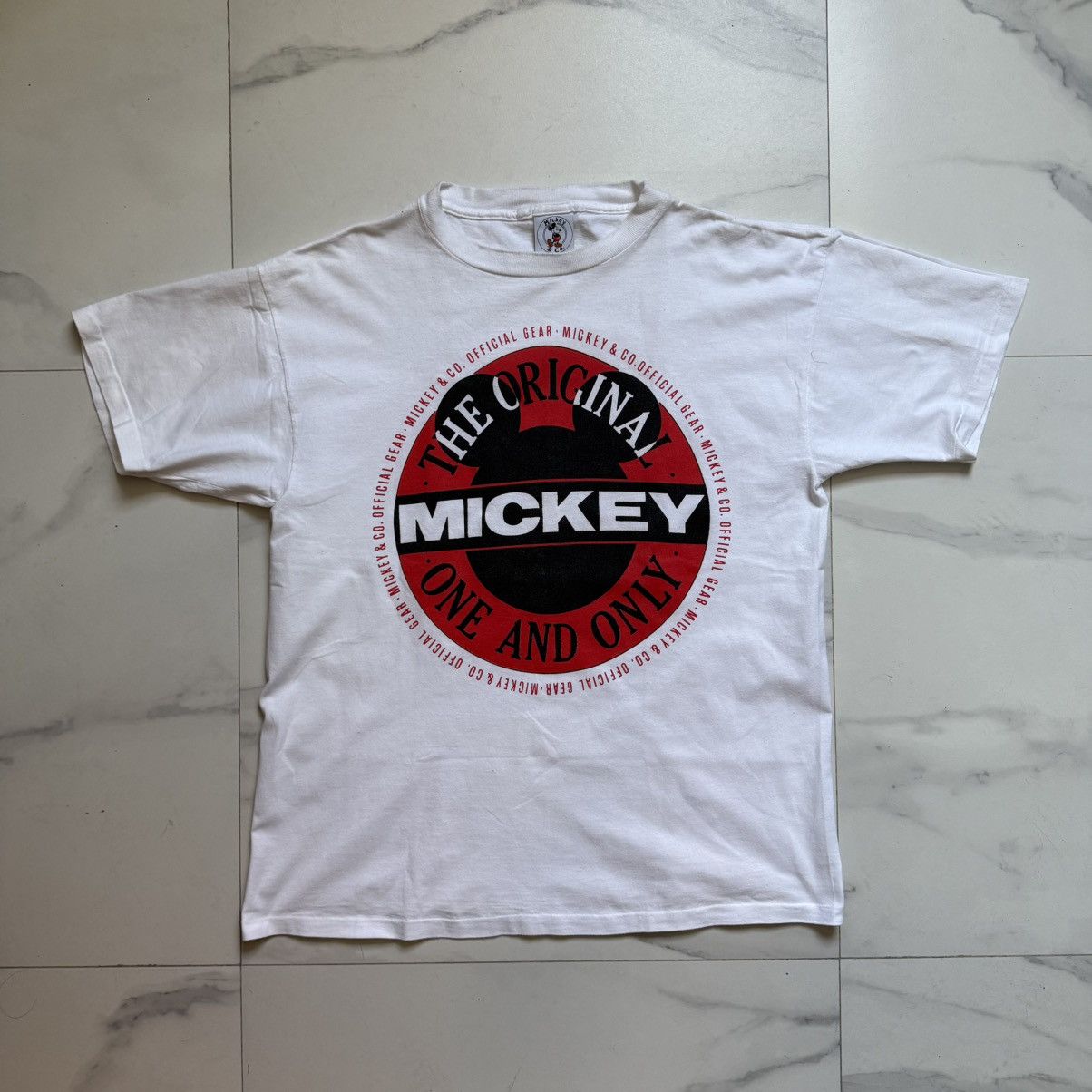 Mickey & Co. Vintage Mickey & Co. Distressed T-Shirt Size US XL / EU 56 / 4 - 2 Thumbnail