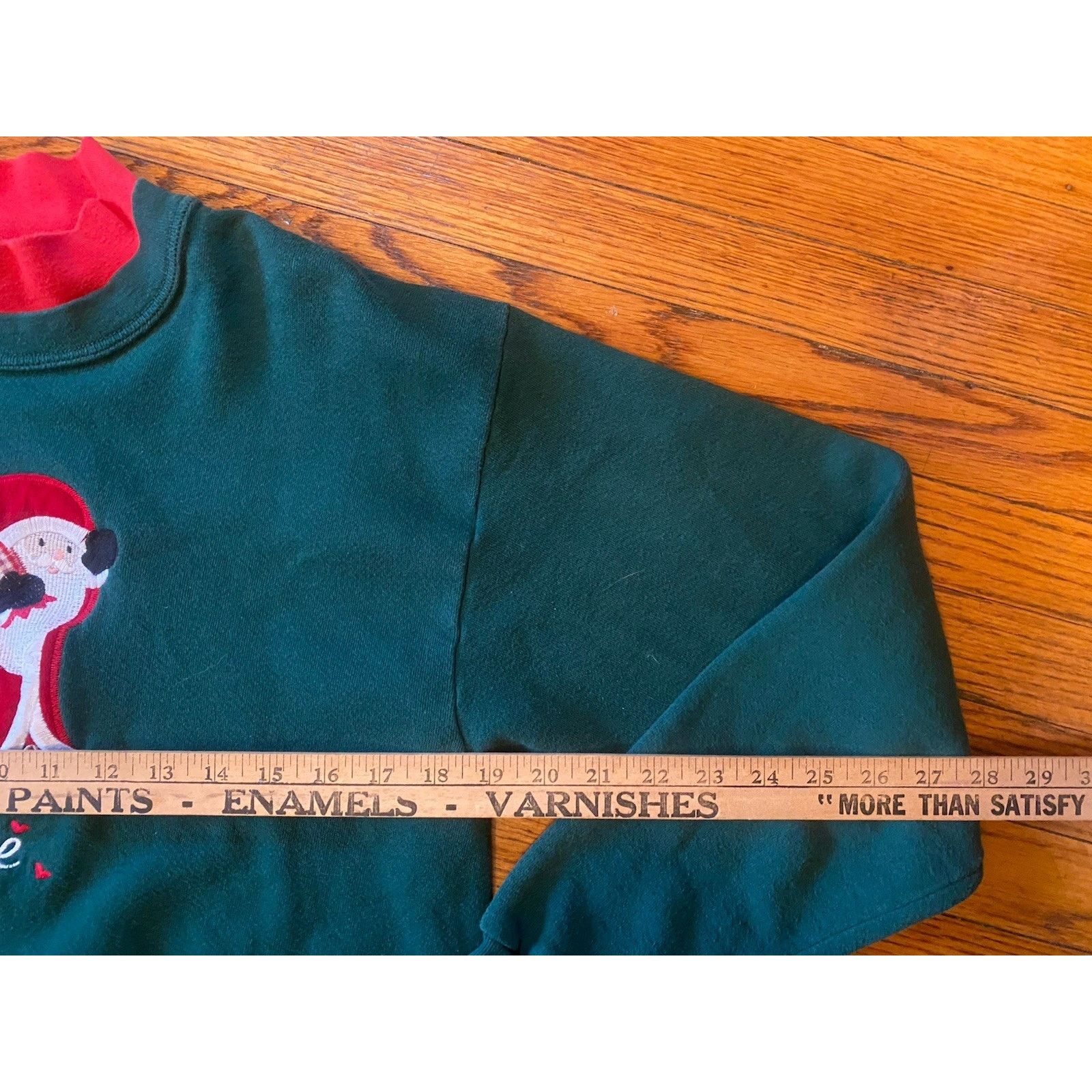 Basic Editions VTG USA Christmas Santa Sweatshirt Double Collar Women’s M Size M / US 6-8 / IT 42-44 - 6 Thumbnail