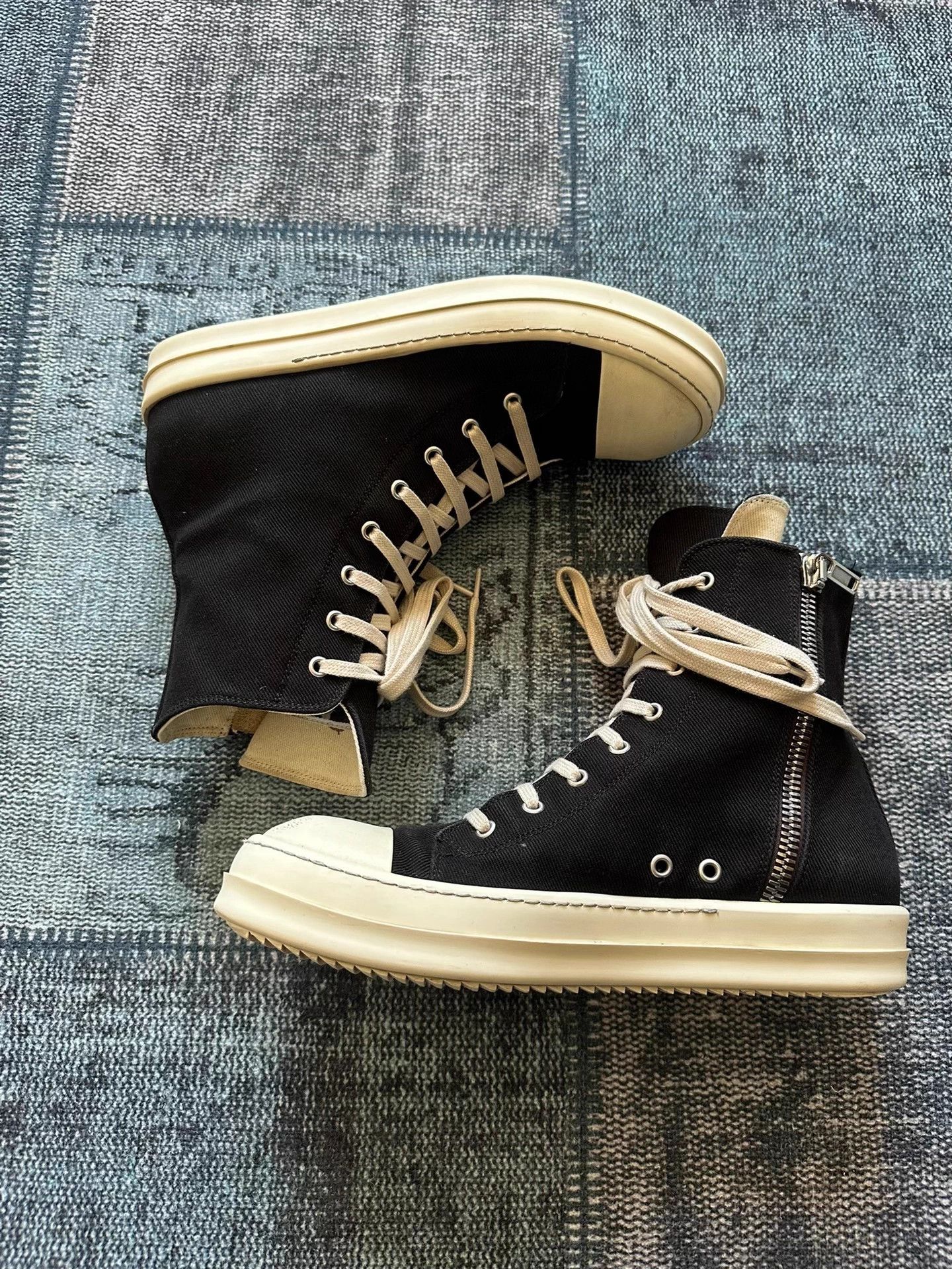 Rick Owens Rick Owens Pentagram Mismatched Converse 42 (1/1 logo) Mint Size US 9 / EU 42 - 3 Thumbnail