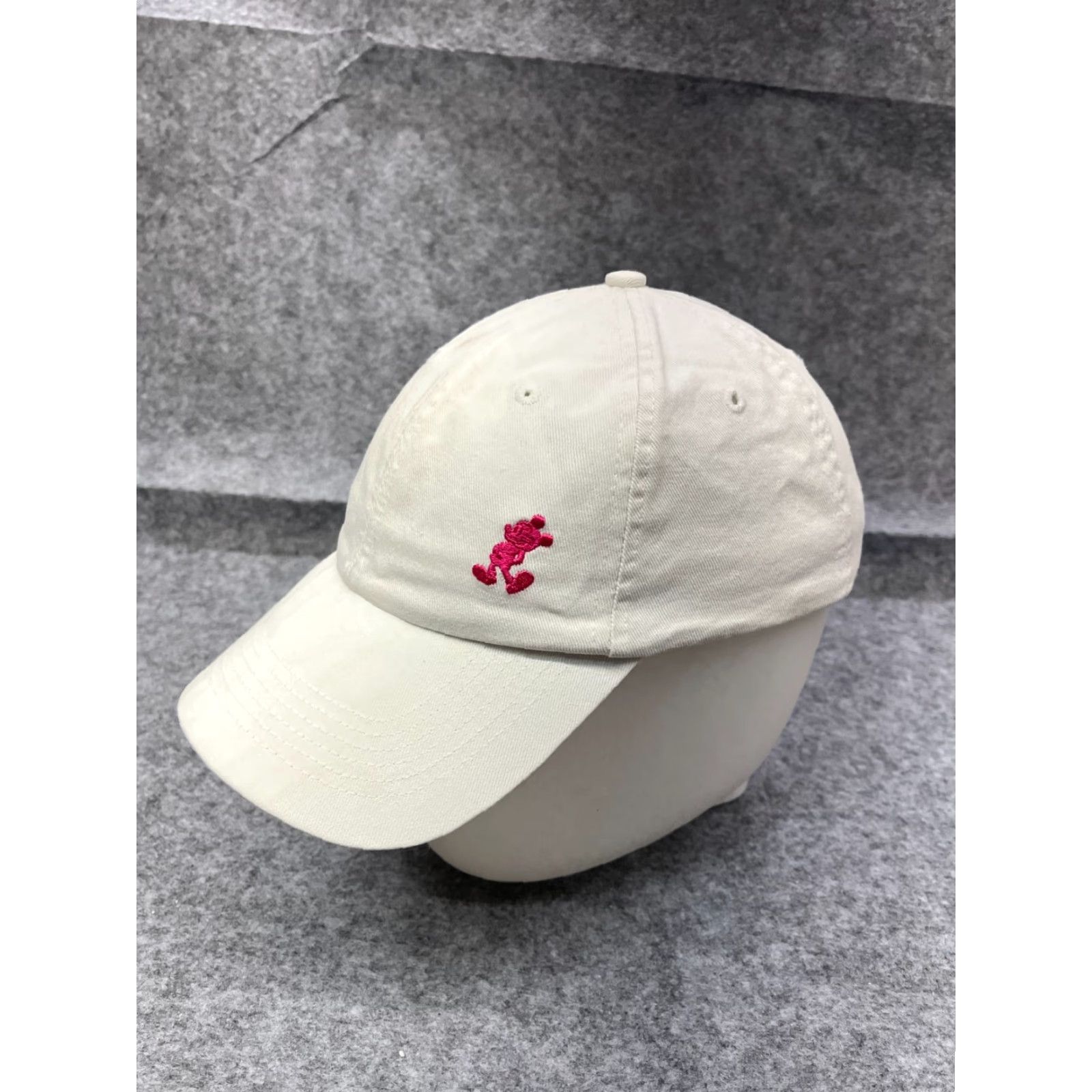 Disney Mickey Mouse Disneyland Resort Hat Cap Strap Back Adult One White 100% Cotton Size ONE SIZE - 4 Thumbnail