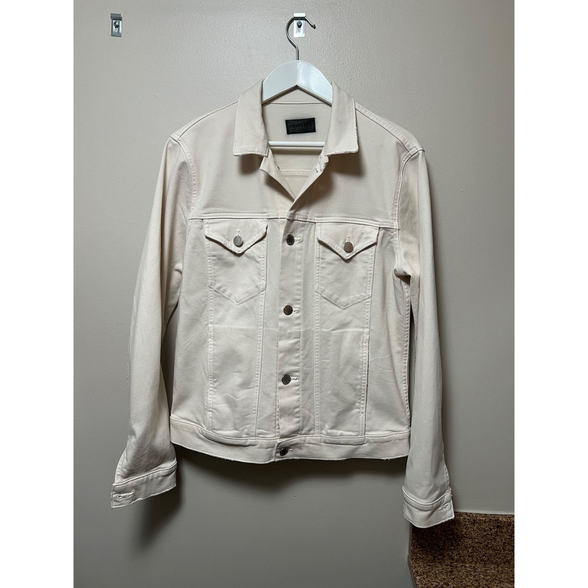 MONFRERE Monfrere Men's Dean Jacket Slim Fit Trucker Japanese Denim Size US M / EU 48-50 / 2 - 2 Thumbnail