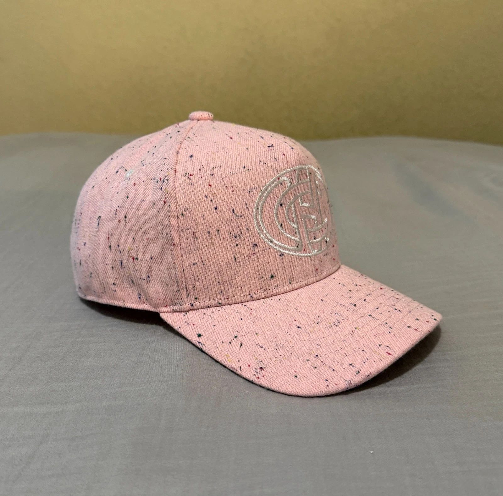 Other 1/1 SAMPLE Common Hype Hat Pink Paint Splatter Snapback Size ONE SIZE - 2 Thumbnail