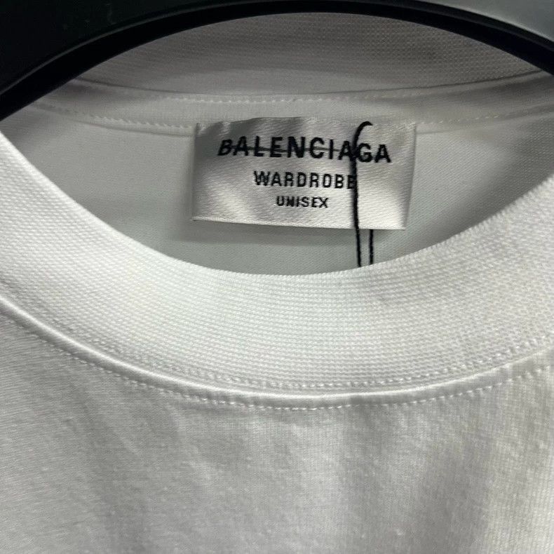Balenciaga Balenciaga White Coke Embroidered Logo Round Neck Short Sle Size US XS / EU 42 / 0 - 2 Thumbnail