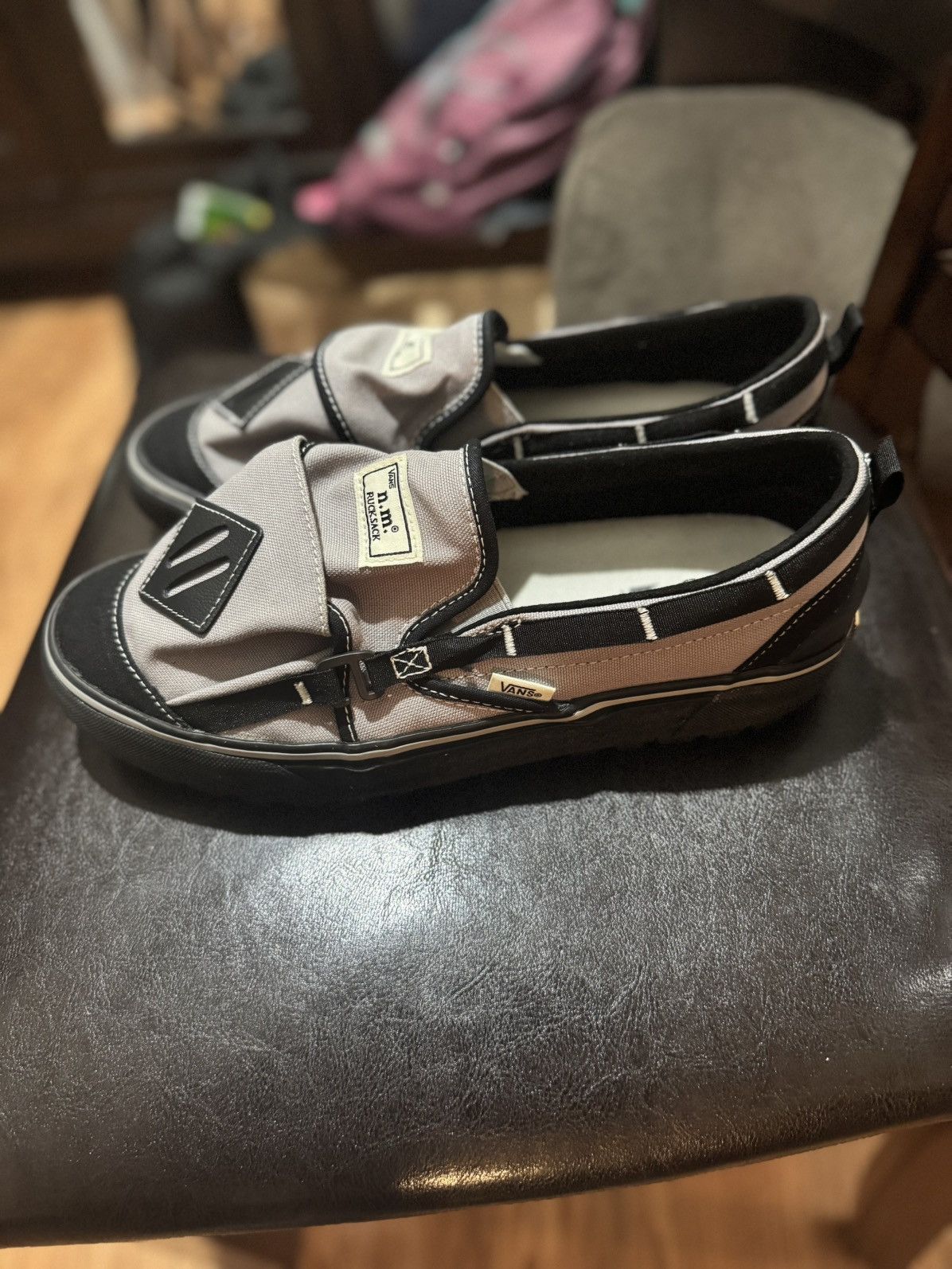 Vans Nicole McLaughlin Grey/black van slip ons COLLAB Size US 10 / EU 43 - 6 Thumbnail