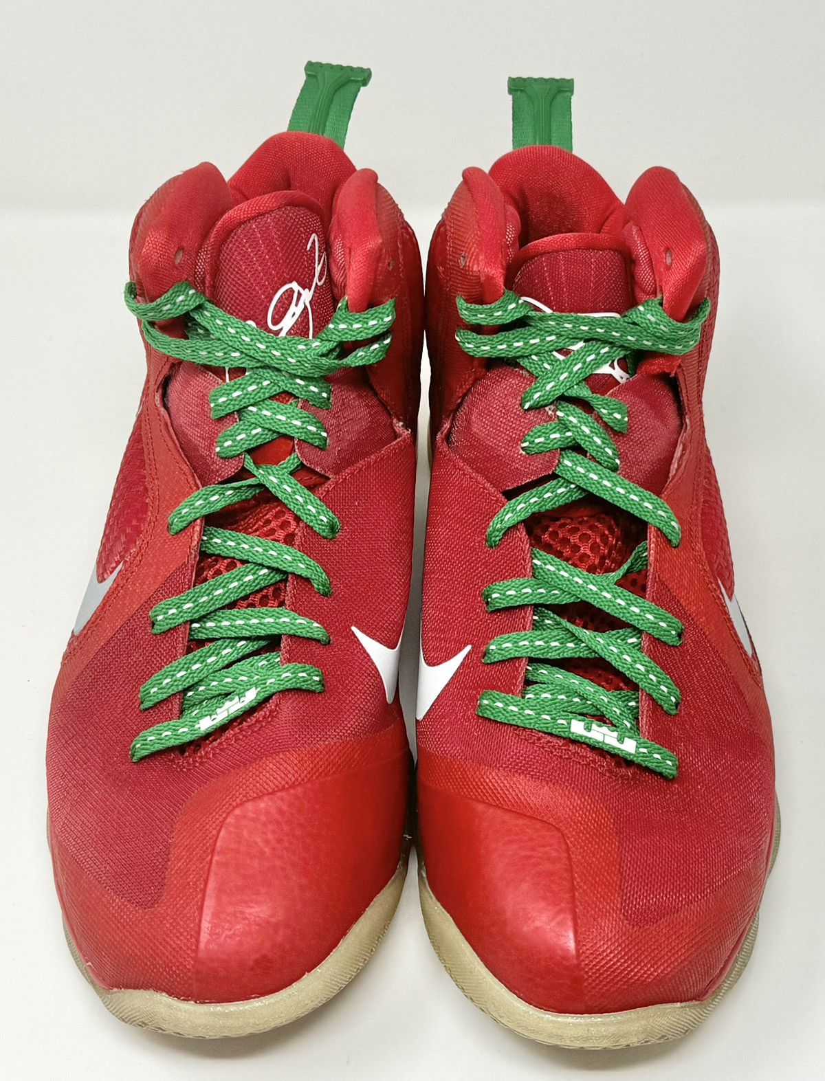 Nike × Vintage Nike LeBron IX 9 Christmas 469764-602 size 9.5 Size US 9.5 / EU 42-43 - 3 Thumbnail