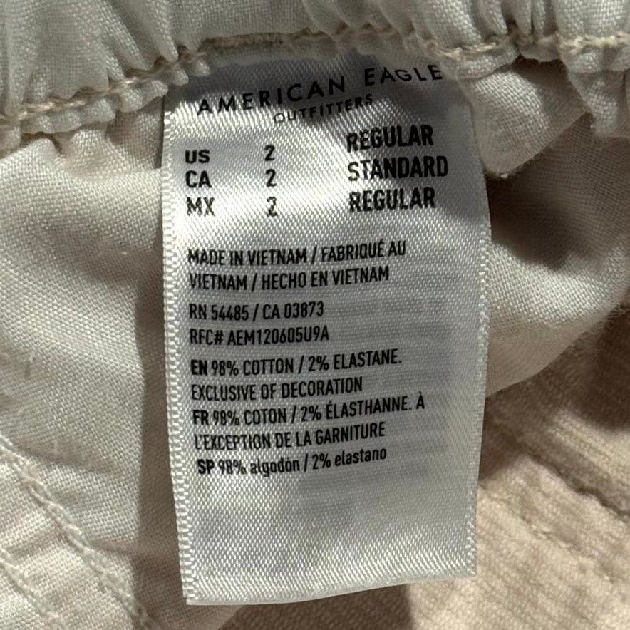 American Eagle Outfitters American Eagle Corduroy Pants Barrel Paperbag High Rise 2 Size 26" / US 2 / IT 38 - 5 Thumbnail