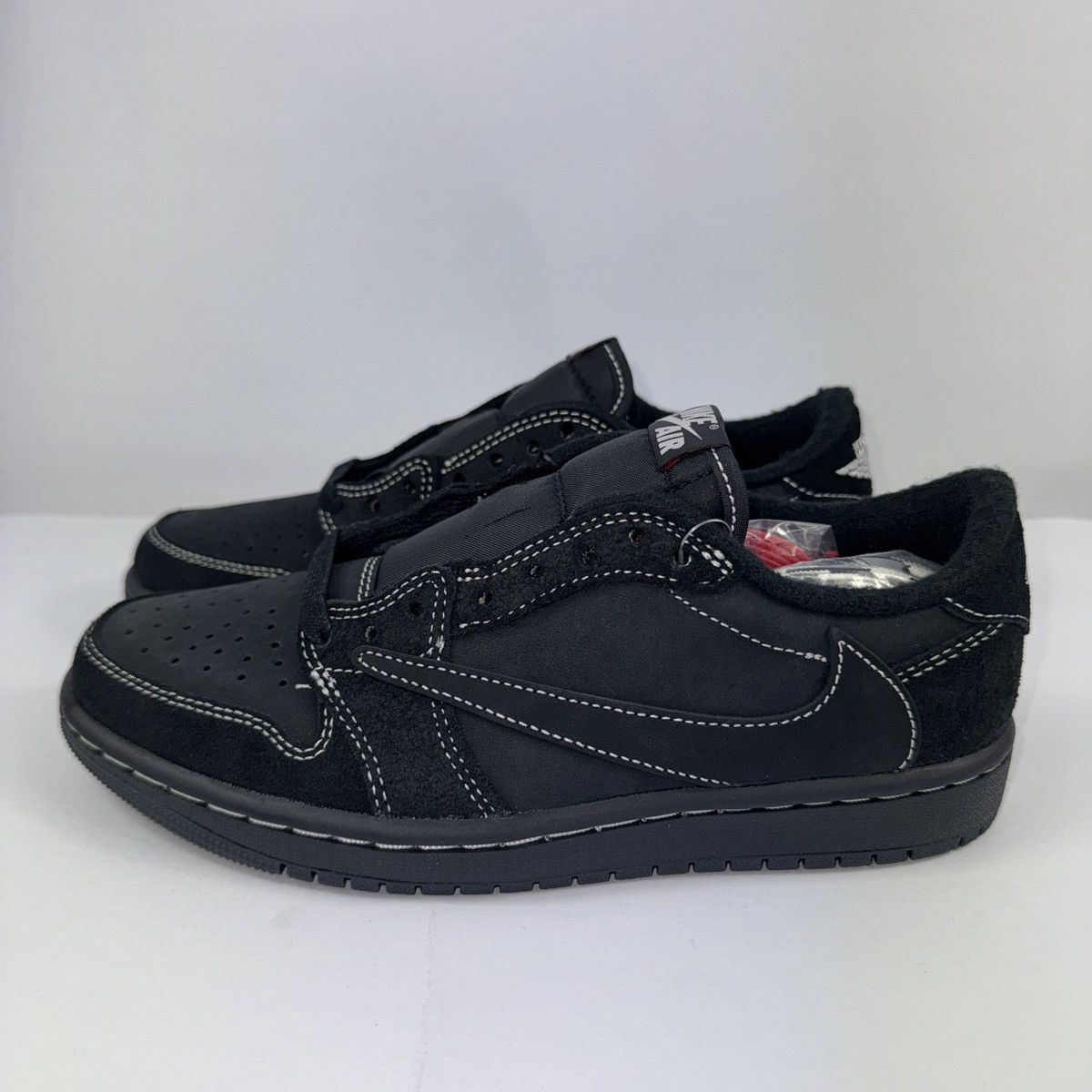 Jordan Brand × Travis Scott JORDAN 1 RETRO LOW TRAVIS SCOTT BLACK PHANTOM SNEAKERS Size US 5.5 / EU 38 - 6 Thumbnail