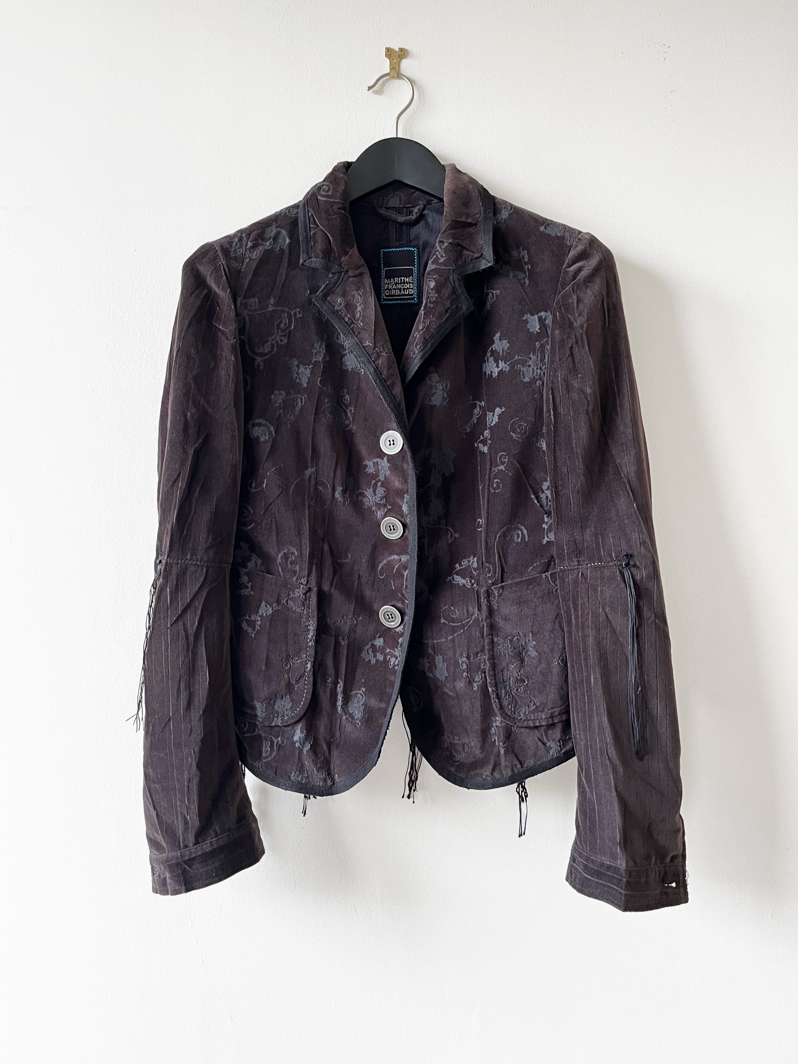 Marithe + Francois Girbaud Marithe Francois Girbaud brown velour blazer Size M / US 6-8 / IT 42-44 - 1 Thumbnail
