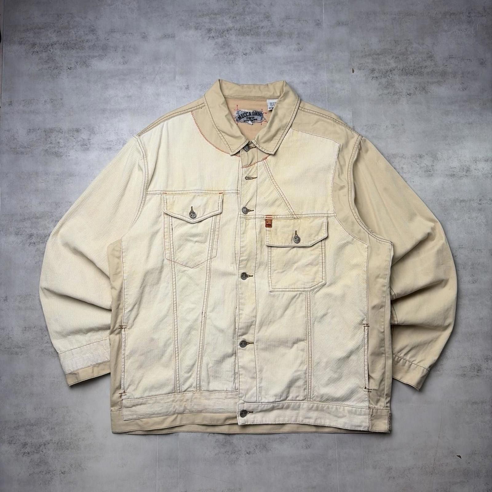 Other Y2K Mecca USA Patchwork Corduroy Denim Trucker Jacket Size US XL / EU 56 / 4 - 1 Thumbnail