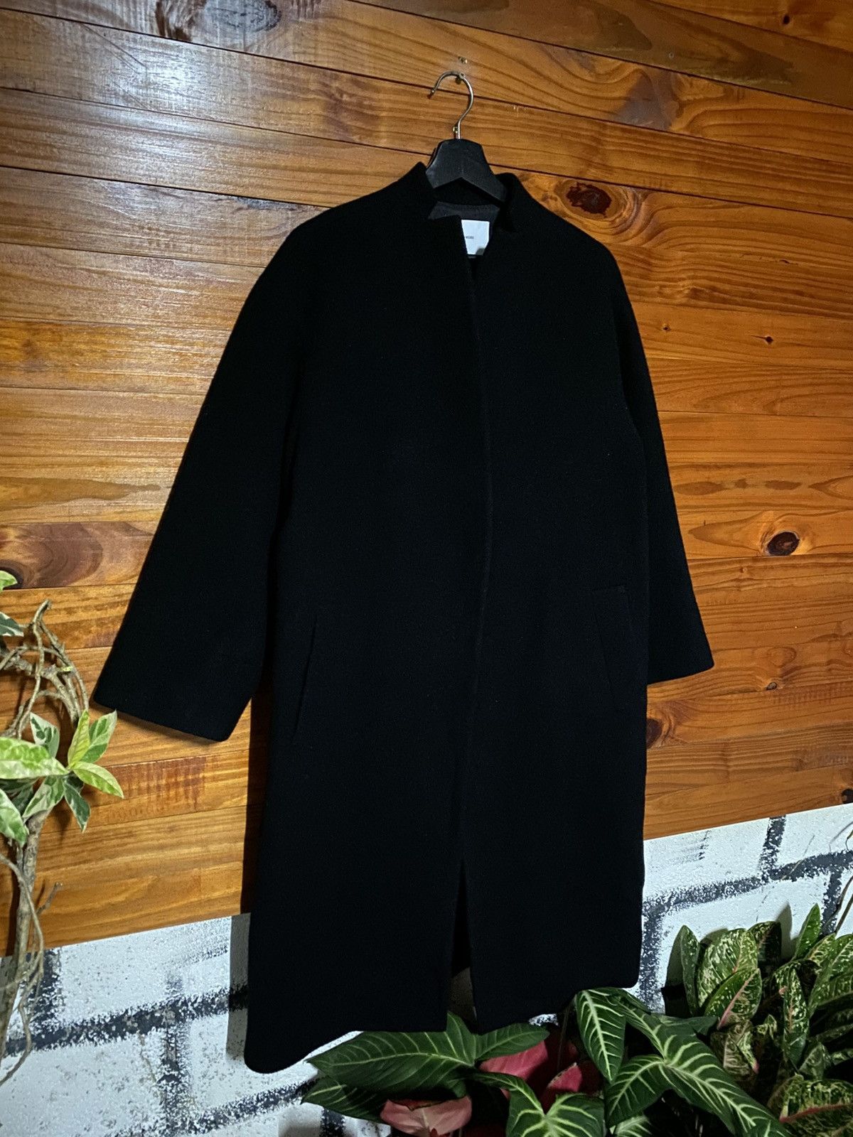 Frame Framework Japan Black Wool Minimalist Coat Size 36 Size S / US 4 / IT 40 - 5 Thumbnail