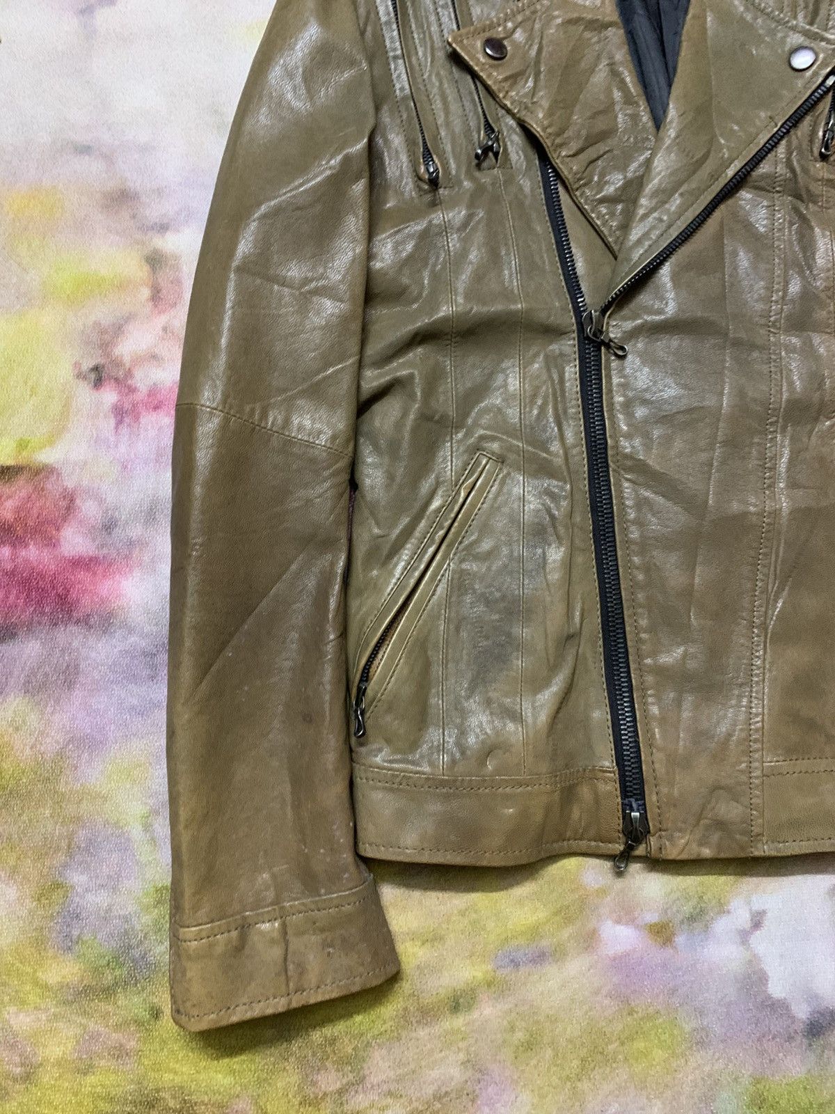 5351 POUR LES HOMMES Double Collar Punk Apocalypse Leather 14th Addiction Lgb Size US S / EU 44-46 / 1 - 4 Thumbnail