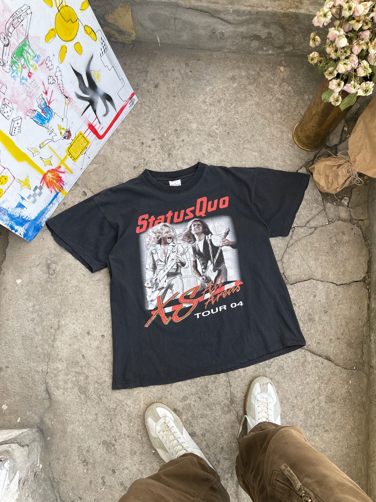 Band Tees Vintage Status Quo T-Shirt Size US L / EU 52-54 / 3 - 1 Thumbnail