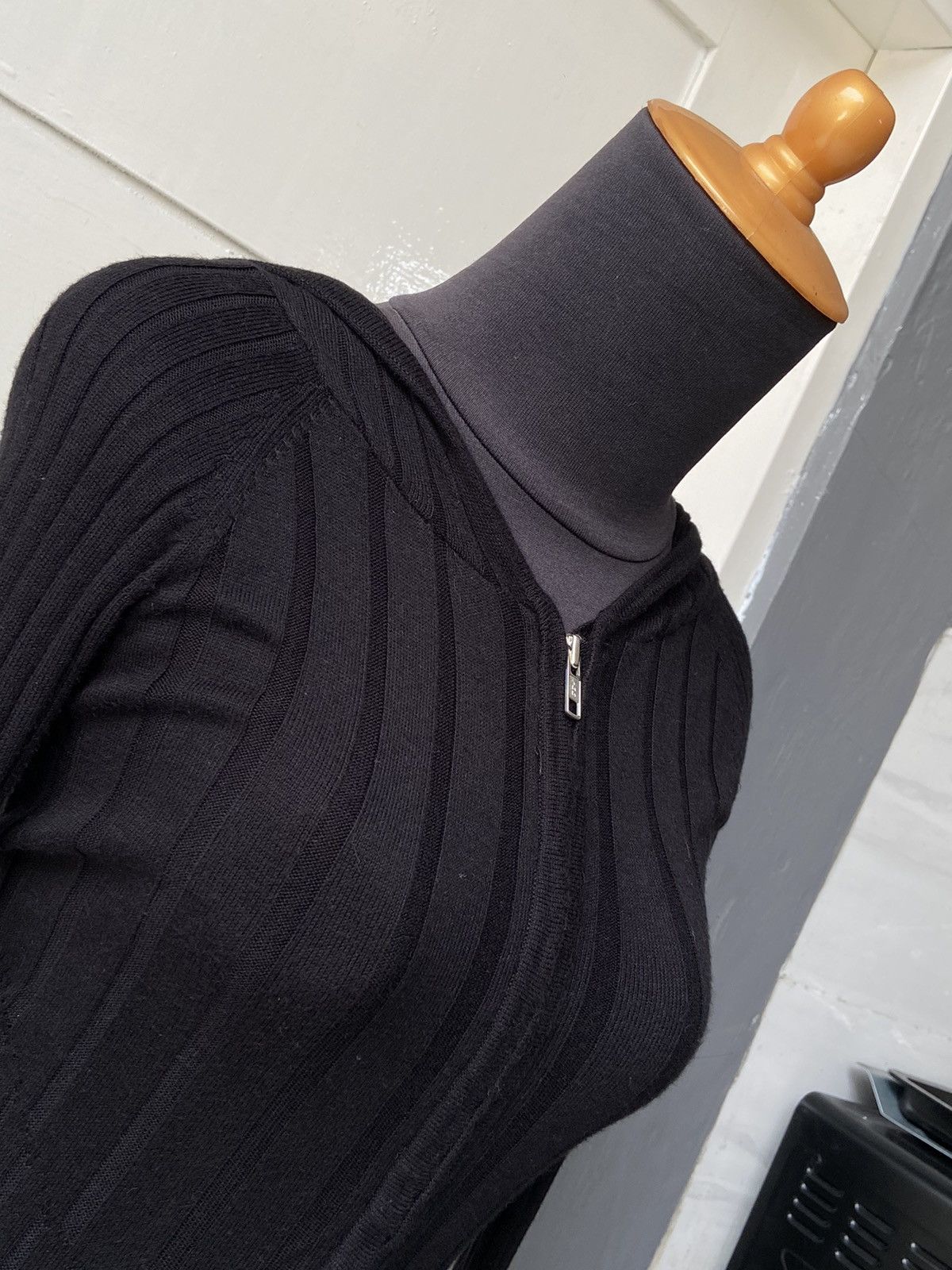 Tornado Mart TORNADO MART Black Knit Jacket Size US XS / EU 42 / 0 - 6 Thumbnail