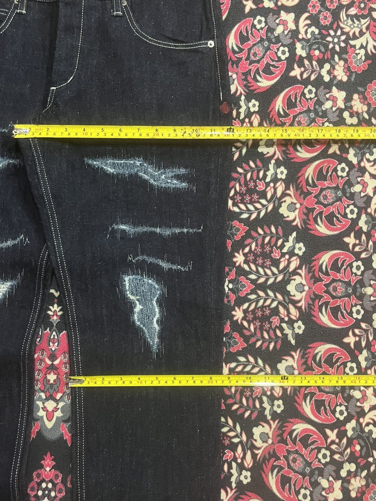 Kapital Vintage Japan Kyuten Okayama Dark Washed Sashiko Stitch Jean Size US 32 / EU 48 - 16 Thumbnail