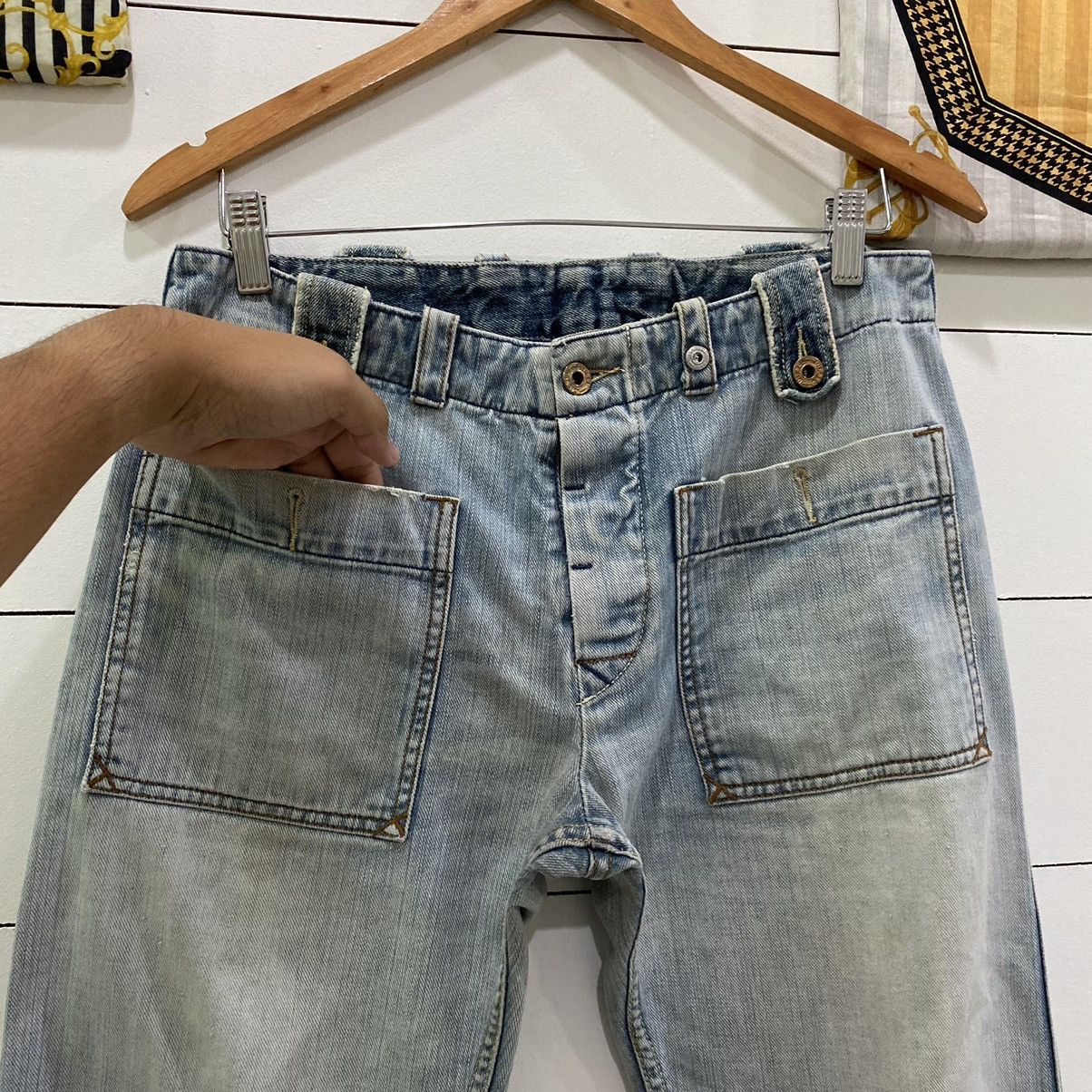 Diesel × If Six Was Nine × Le Grande Bleu (L.G.B.) Diesel Multipocket Bush Denim Jeans Size US 31 - 6 Thumbnail