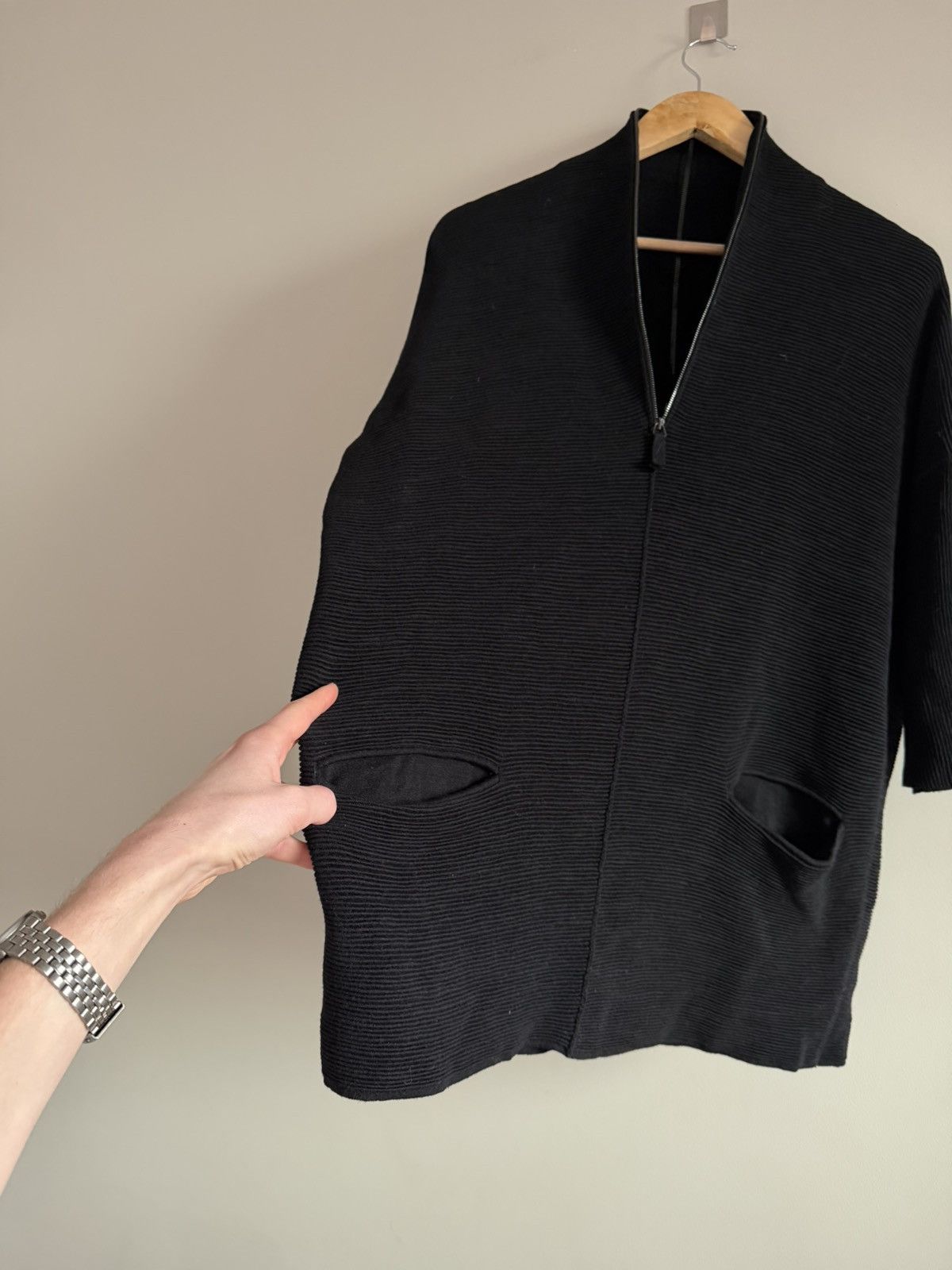 Annette Gortz Annette Görtz Full Zip Ribbed Knit Jacket Size M / US 6-8 / IT 42-44 - 3 Thumbnail