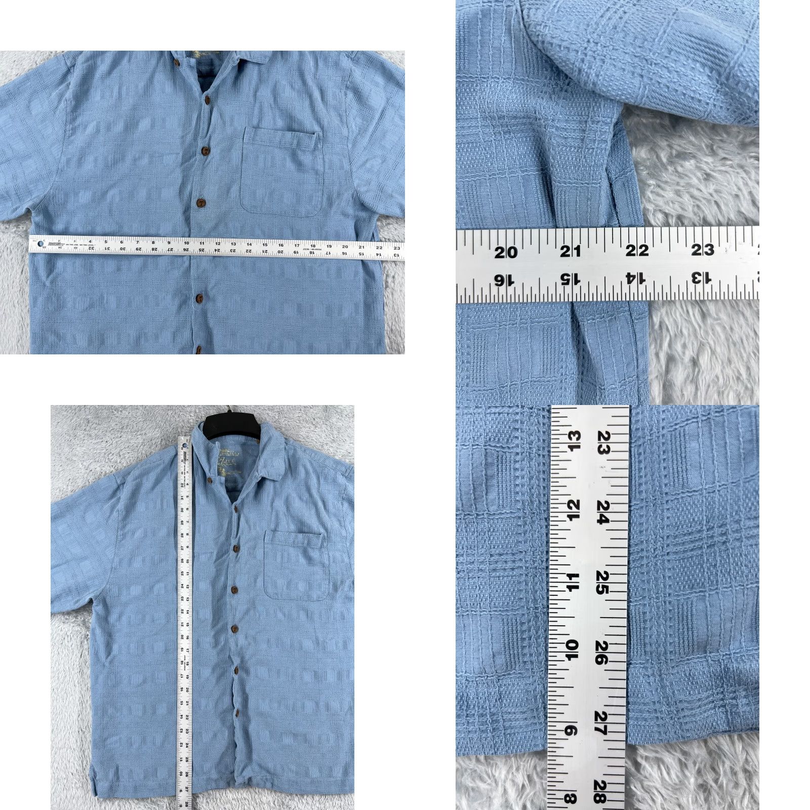 Vintage VINTAGE Jamaica Jaxx Shirt Men L Blue Silk Button-Up Hawaiian Beach Size US L / EU 52-54 / 3 - 8 Thumbnail
