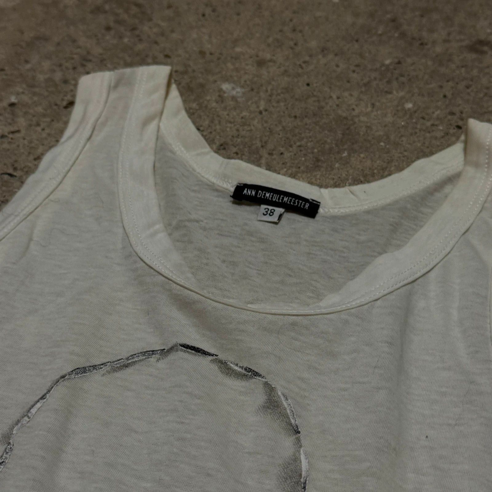 Ann Demeulemeester Ann Demeulemeester circle tank top Size S / US 4 / IT 40 - 4 Thumbnail