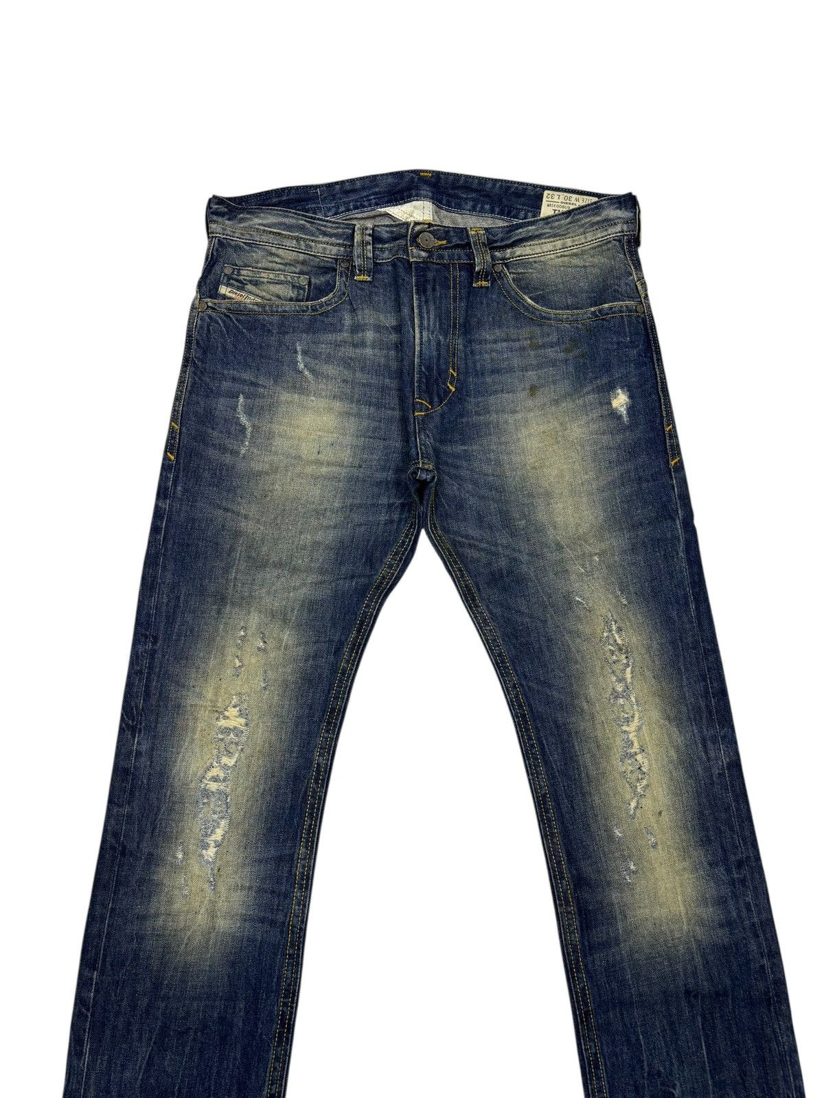 Kapital DIESEL CLAW MARK DISTRESSED SLIM SKINNY JEANS Size US 34 / EU 50 - 5 Thumbnail