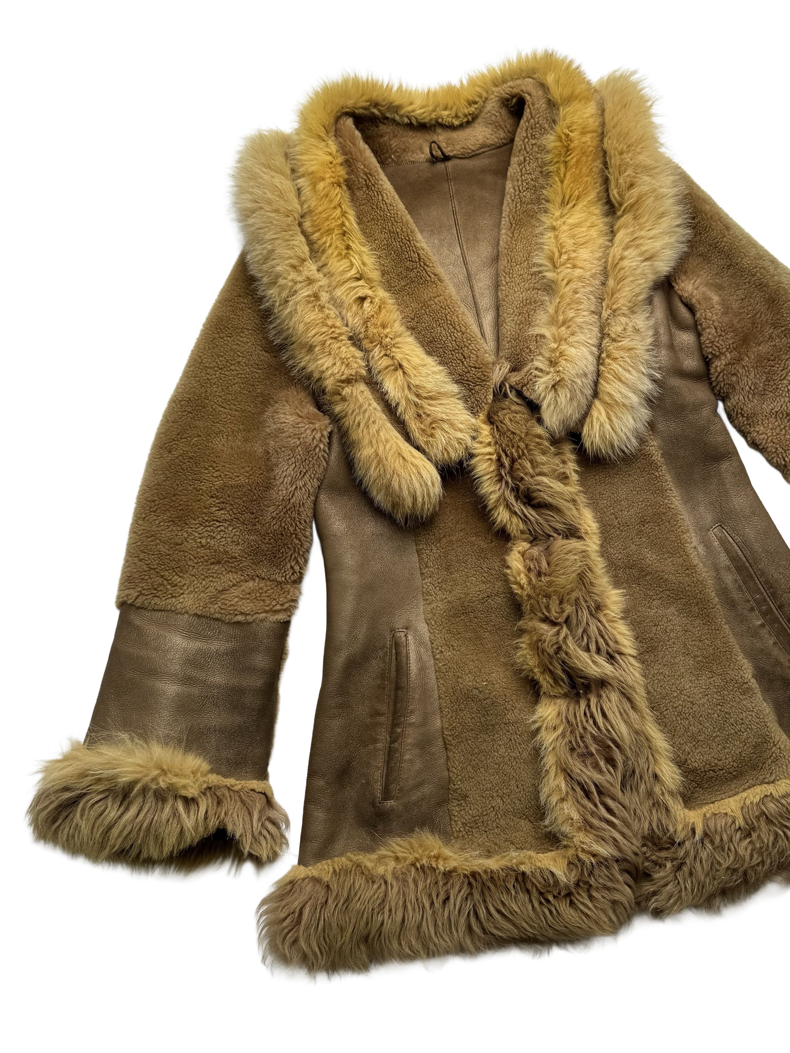 Vintage Vintage Real Sheepskin Coat Size S / US 4 / IT 40 - 6 Thumbnail