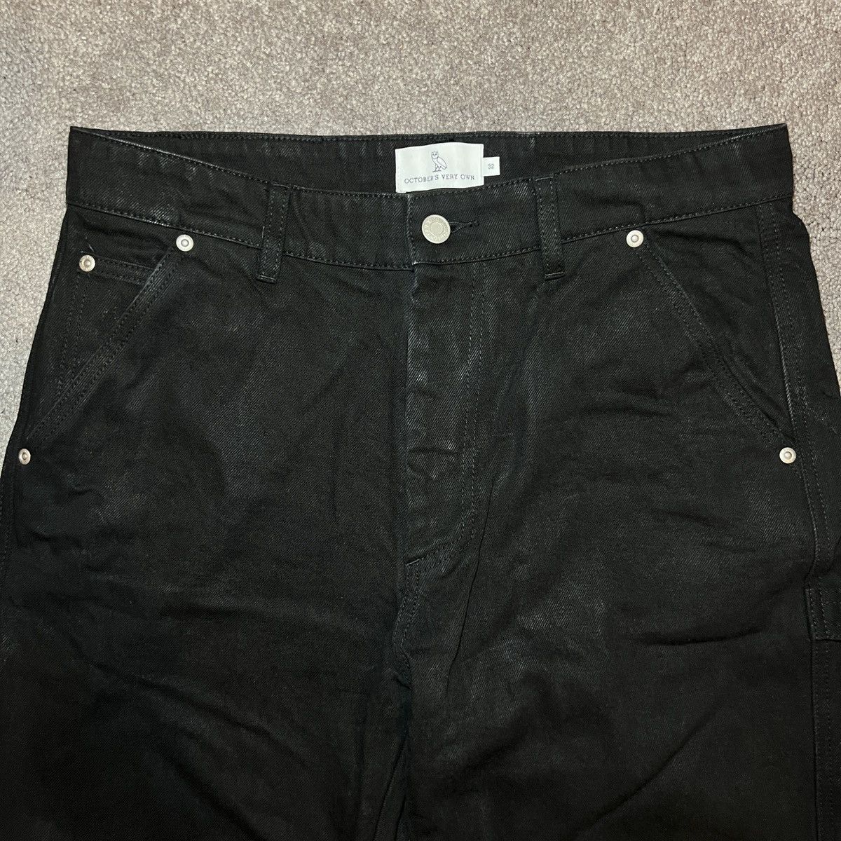 October's Very Own OVO Waxed Canvas Carpenter’s Pants Size US 32 / EU 48 - 2 Thumbnail