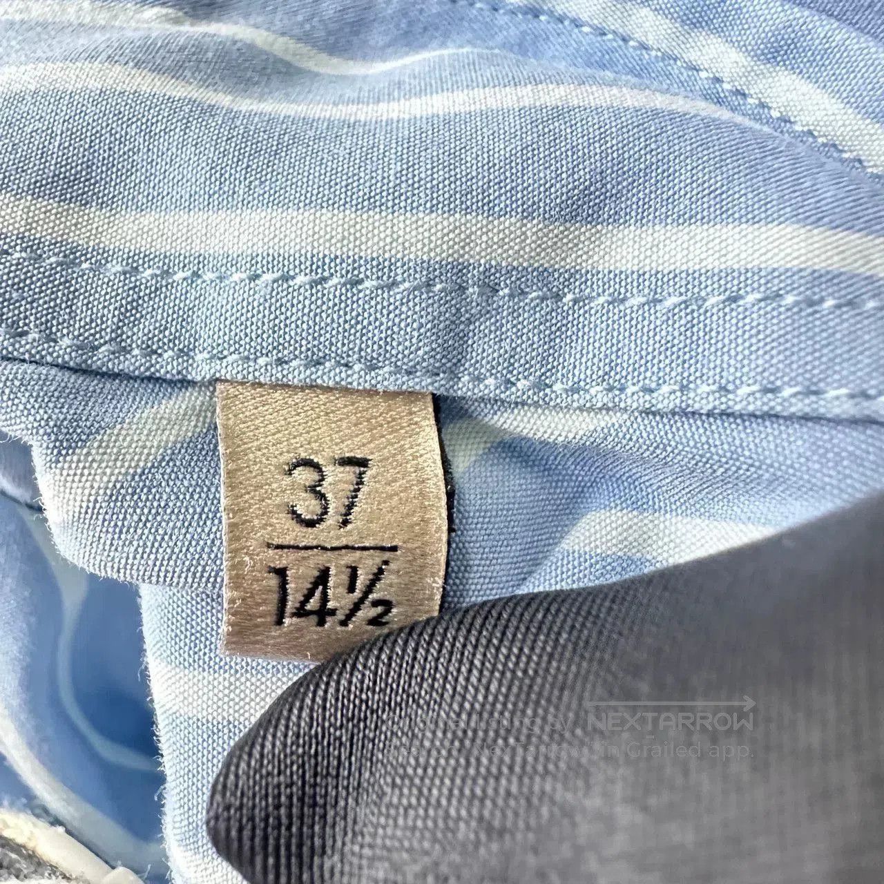 Gucci Gucci Blue Logo Striped Long-Sleeve Shirt. Size M / US 6-8 / IT 42-44 - 5 Thumbnail