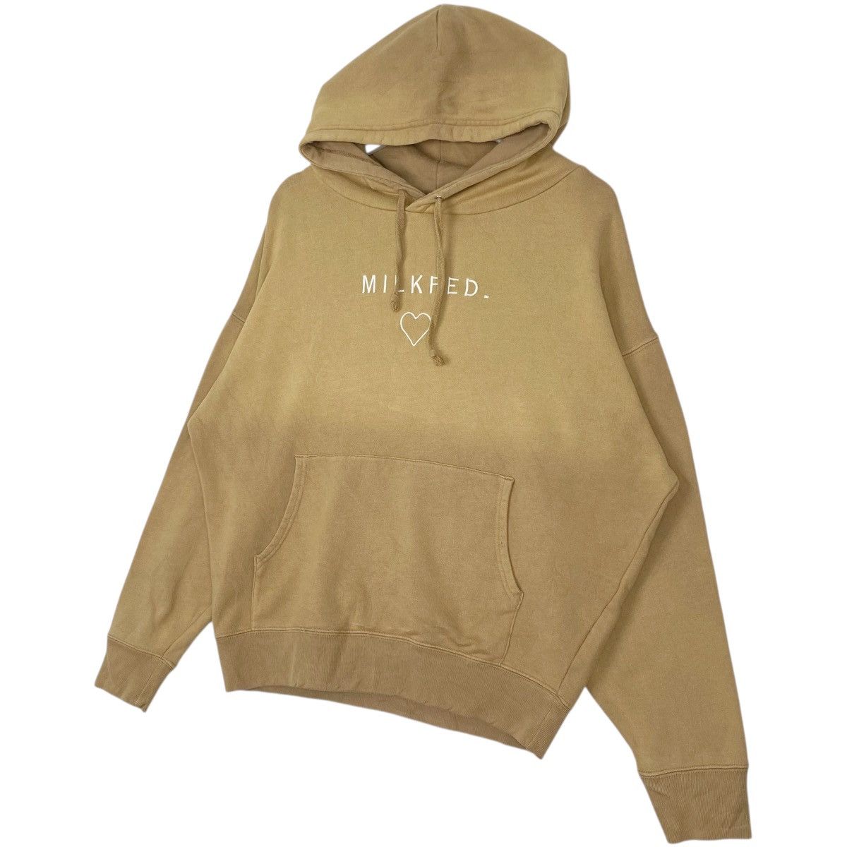 Vintage Vintage MilkFed Hoodie Sweater Beige Pullover Jumper Size L Size US L / EU 52-54 / 3 - 2 Thumbnail