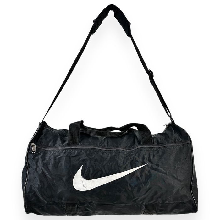 Nike Vintage Black Logo Duffel Bag | Grailed