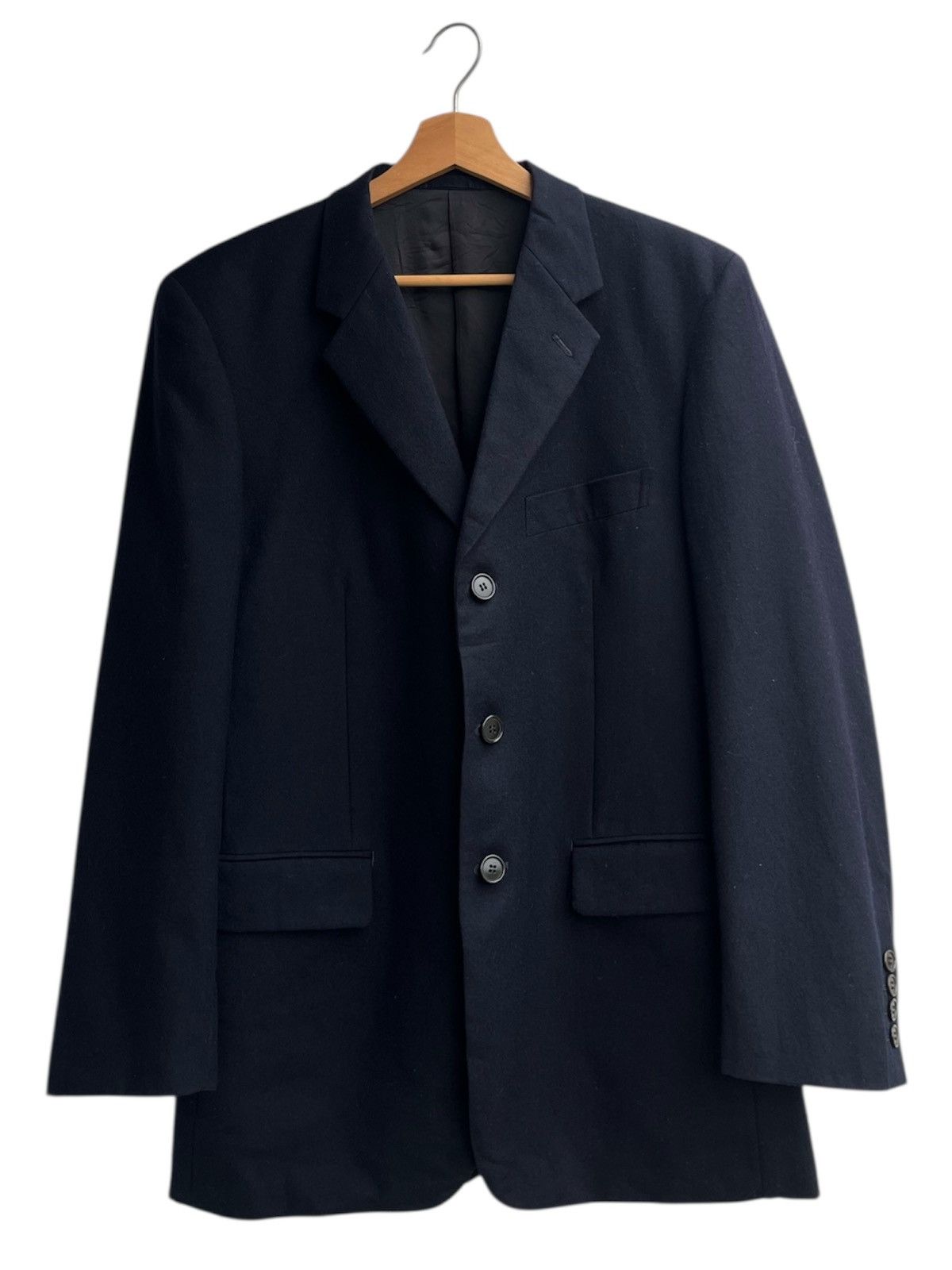 Paul Smith Paul Smith Ethomas Fabric Navy Wool Jacket Size US M / EU 48-50 / 2 - 1 Thumbnail