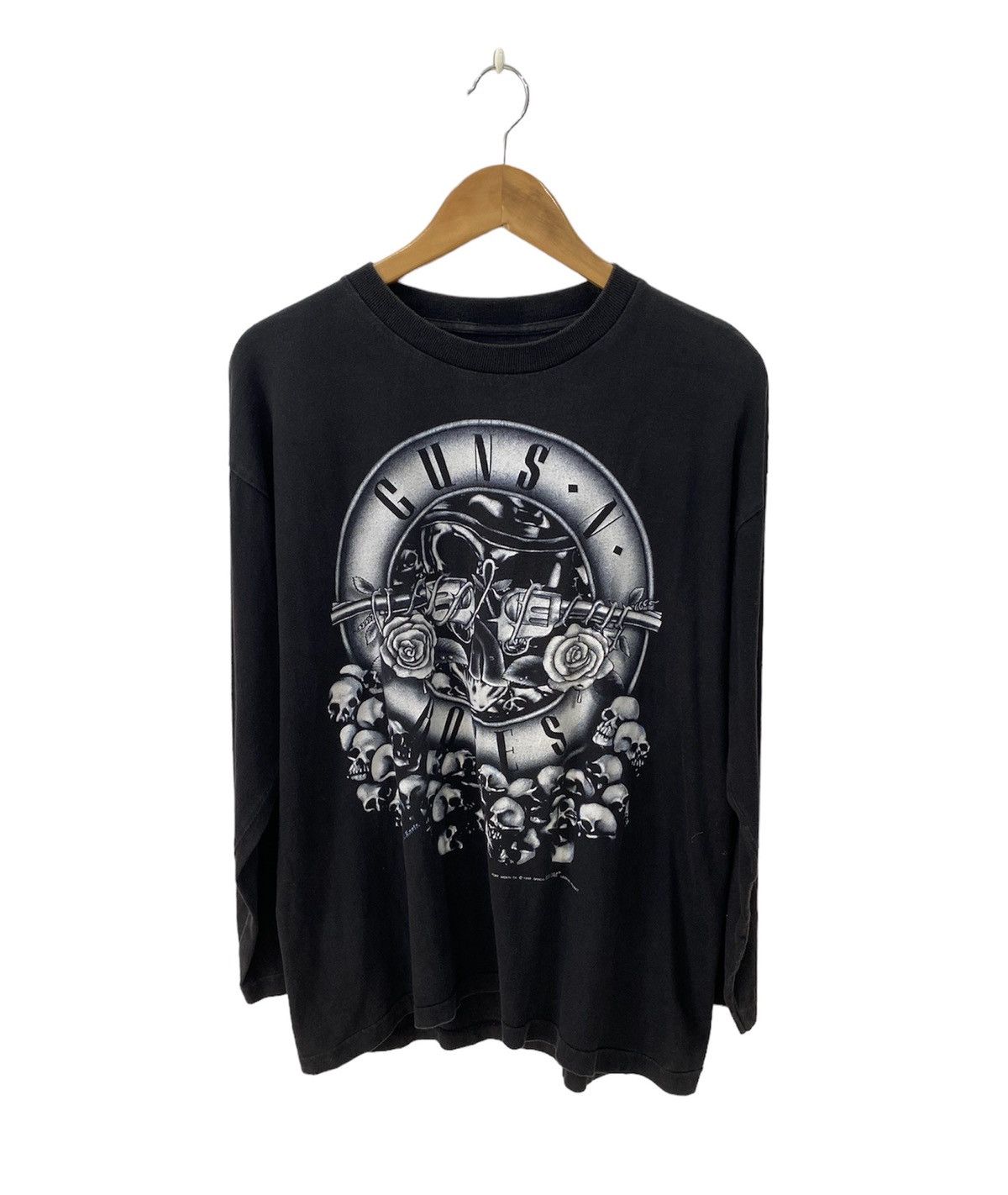 Band Tees VINTAGE 90s GUNS N ROSES heavy metal band longsleeve shirt Size US L / EU 52-54 / 3 - 2 Thumbnail
