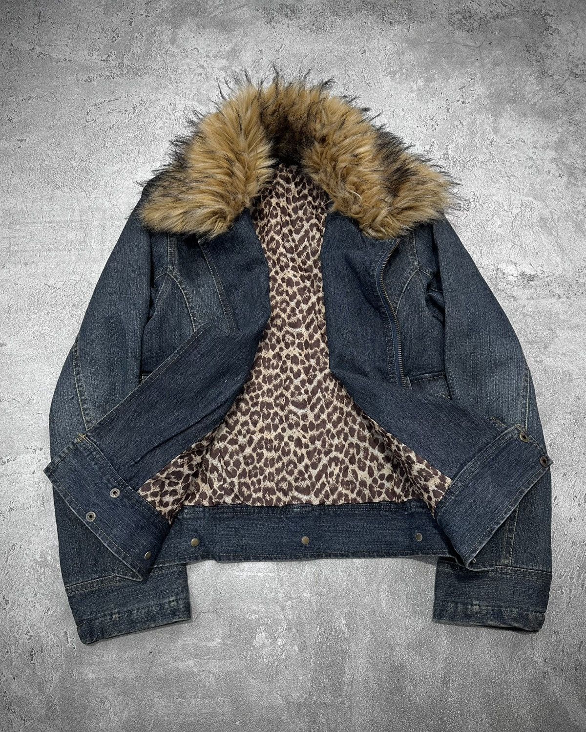 Japanese Brand Fur Collar Japanese Brand Denim Jacket Vkey Lgb Style Size US M / EU 48-50 / 2 - 2 Thumbnail