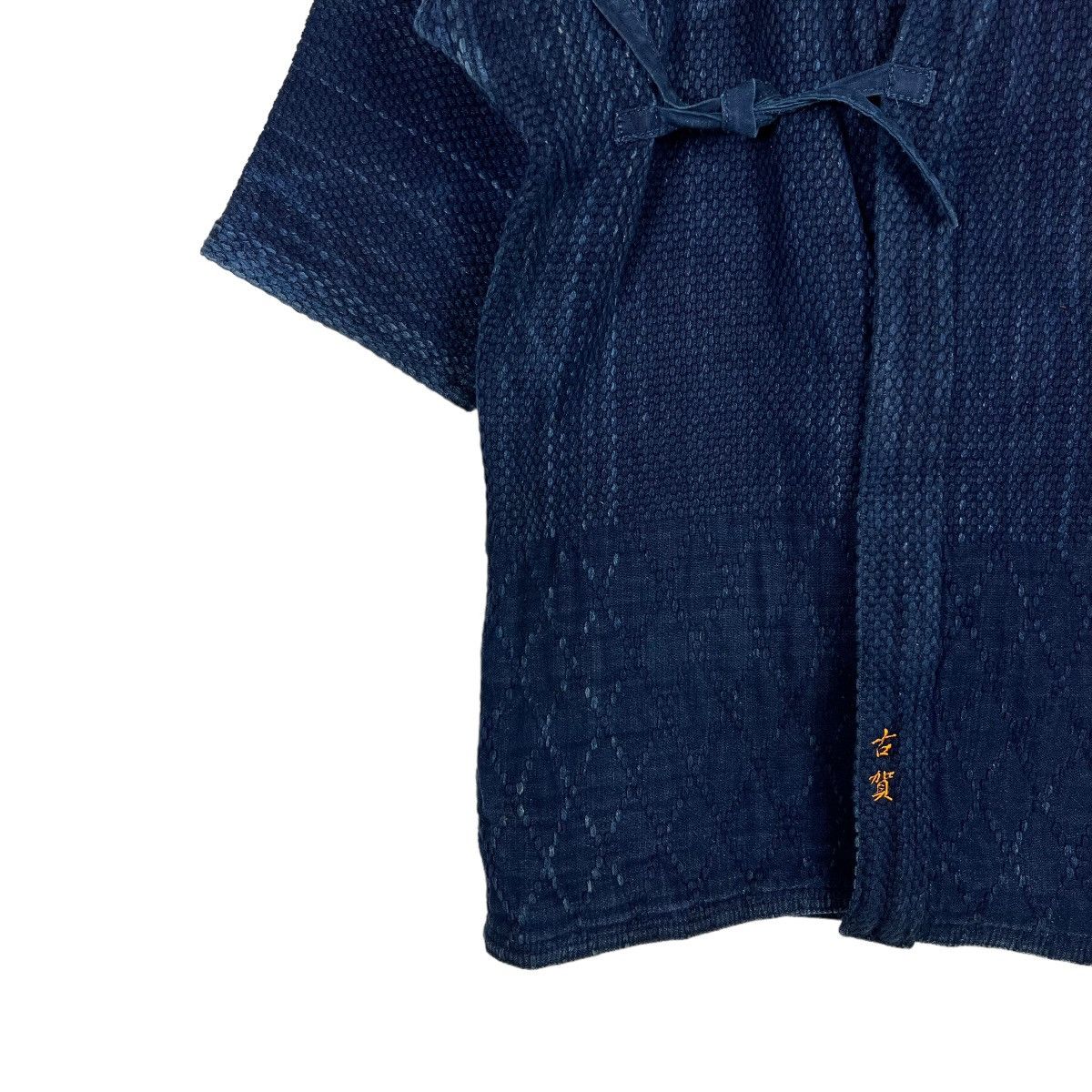 Indigo × Japanese Brand 🔥 VINTAGE 60s INDIGO KENDO CARDIGAN JACKET Size US M / EU 48-50 / 2 - 4 Thumbnail
