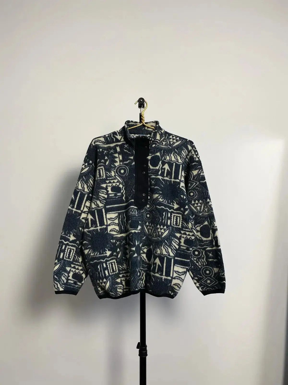 Adidas ADIDAS VINTAGE 90s AZTEC POLAR FLEECE Size US M / EU 48-50 / 2 - 1 Thumbnail
