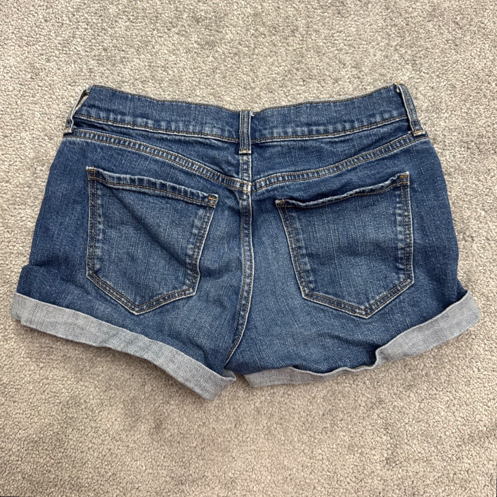 Old Navy VINTAGE Old Navy Mid Rise Boyfriend Denim Shorts Women Size 2 Blue Casual Streetwear Size 26" / US 2 / IT 38 - 2 Thumbnail