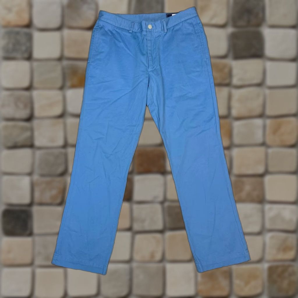 Vineyard Vines Vineyard Vines Slim Fit Club Pants Mens 32x30 Blue Cotton Twill Straight Leg Pants Size US 32 / EU 48 - 1 Thumbnail