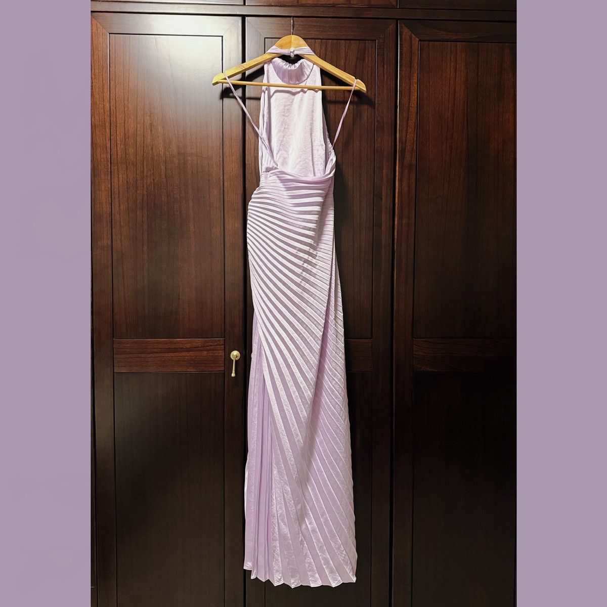 A.L.C. A.L.C Romy Pleated Halter Gown Size S / US 4 / IT 40 - 7 Thumbnail