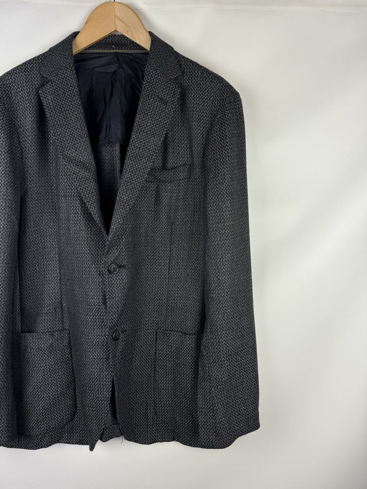 Z Zegna Z Zegna Drop 7 Shirt Wool Half Lined Blazer Jacket Sportcoat Size 40R - 3 Thumbnail
