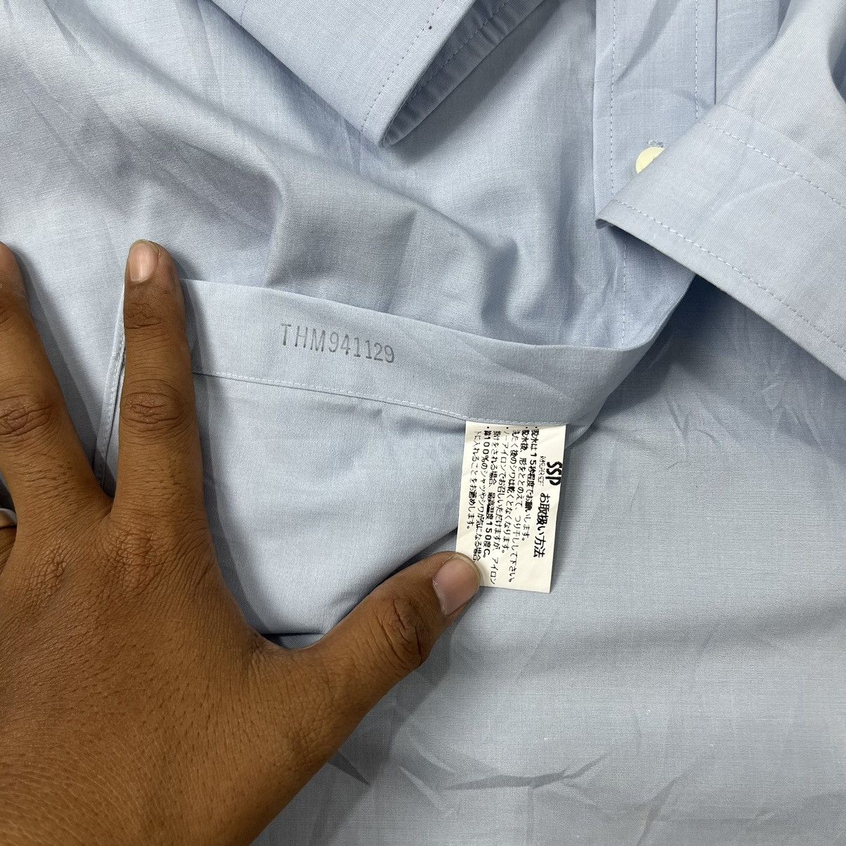 Issey Miyake × Japanese Brand × Vintage Issey miyake design studio plain shirt Size US L / EU 52-54 / 3 - 8 Thumbnail