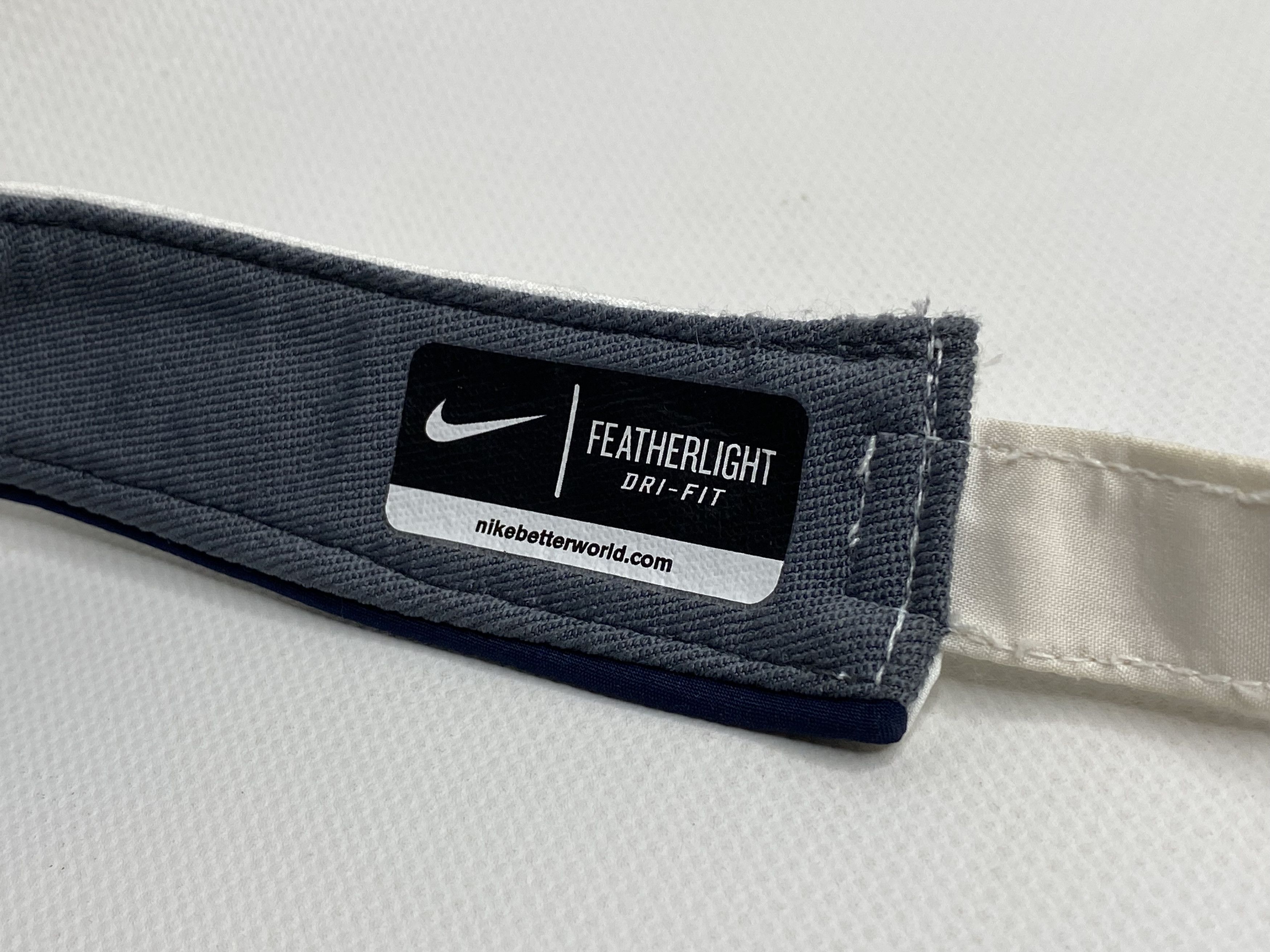 Nike × Vintage NIKE ROGER FEDERER VISOR HAT CAP WHITE EMBROIDED LOG RF Size ONE SIZE - 4 Thumbnail