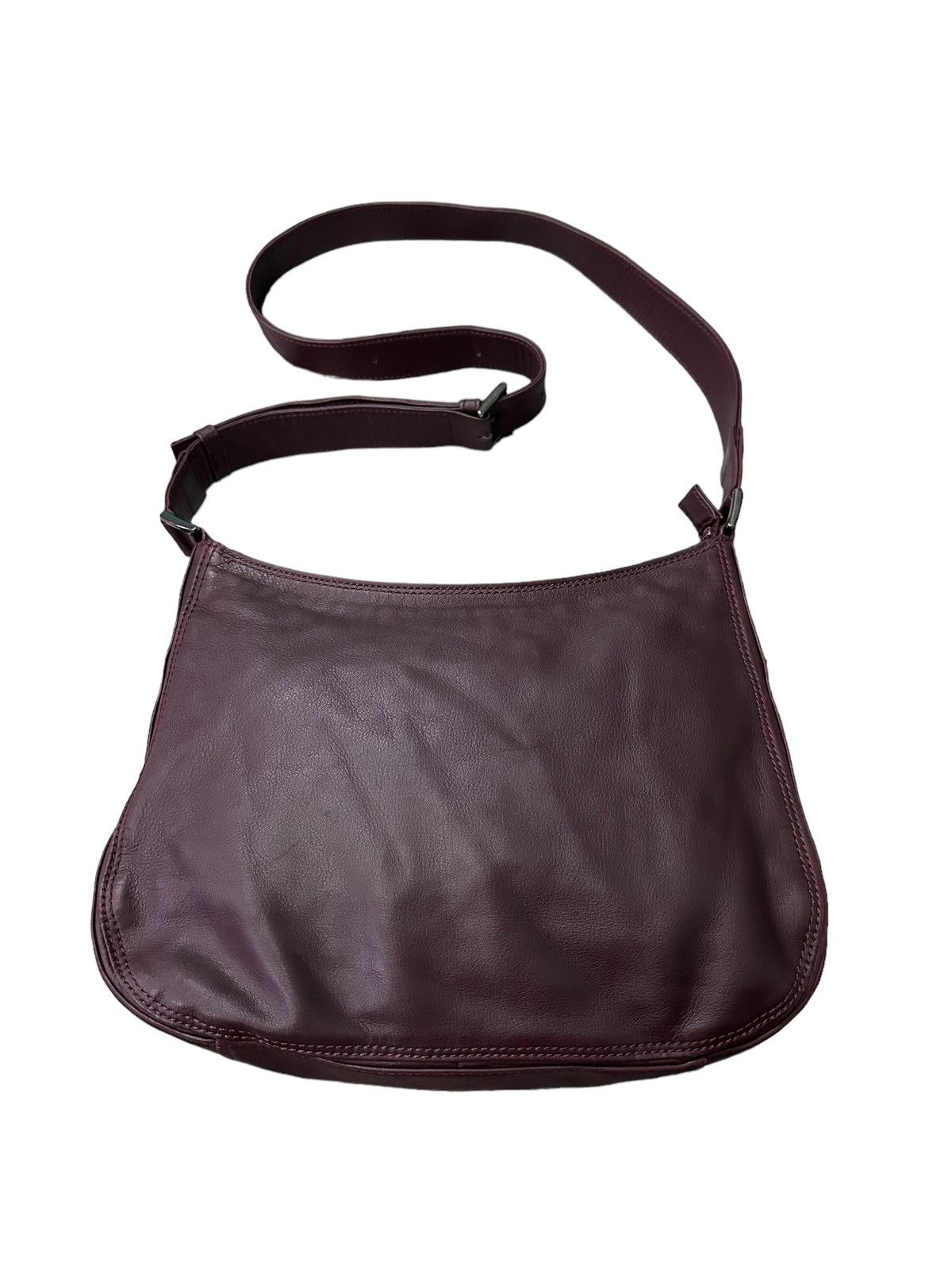 Vintage ISSEY MIYAKE SOFT LEATHER CROSSBODY BAG Size ONE SIZE - 1 Thumbnail