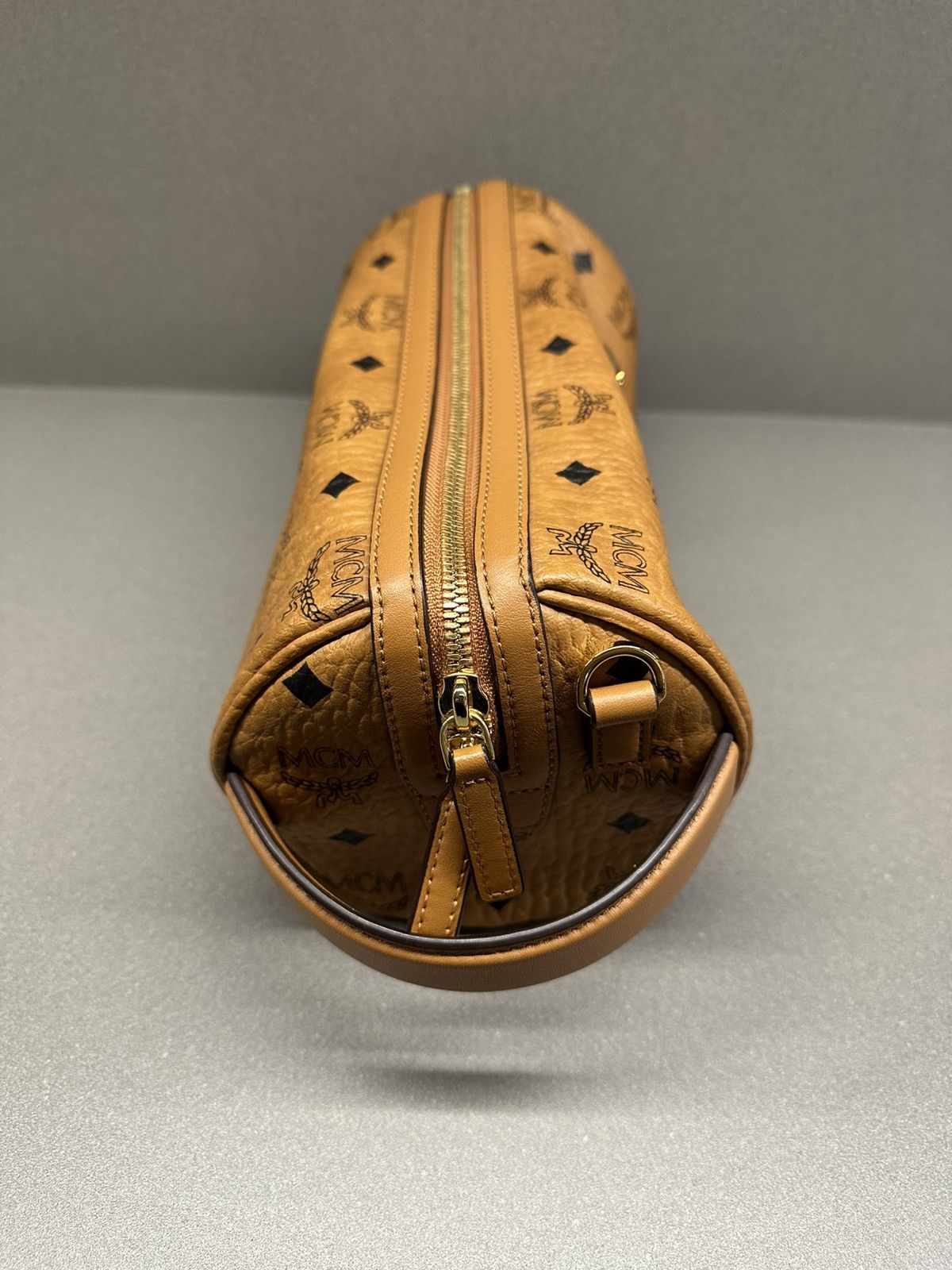 MCM MCM Visetos klassik Barrel Crossbody Cognac Size ONE SIZE - 9 Thumbnail