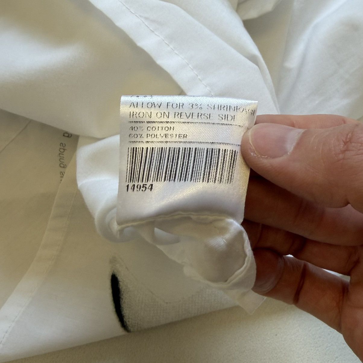 Dexter Wong S/S 1999 ‘Shark’ Print White Shirt Size US M / EU 48-50 / 2 - 14 Thumbnail