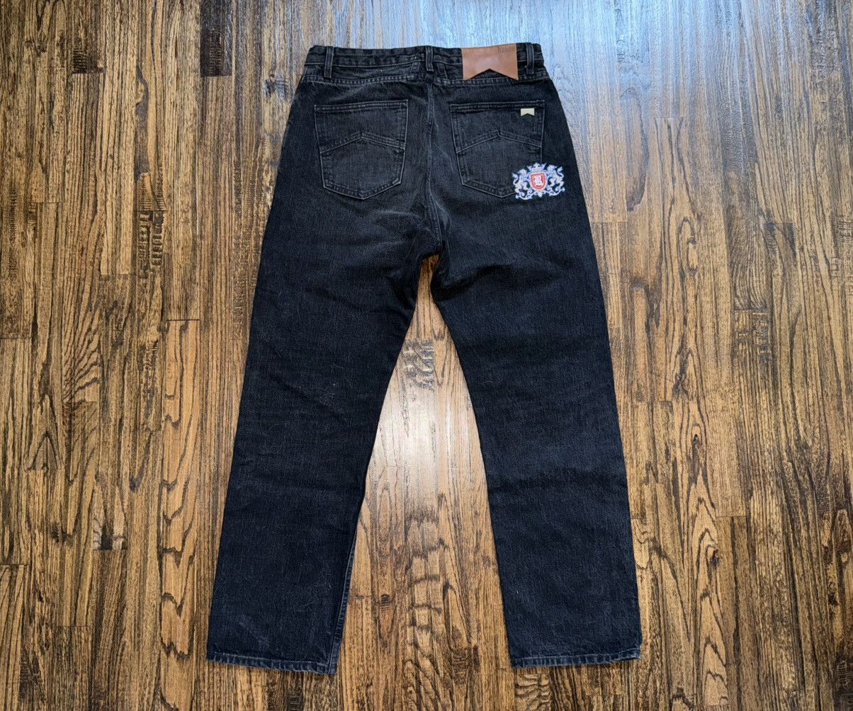 Rhude Rhude 90s Classic Black Wash Vintage Denim Designer Jeans 33 Size US 33 - 7 Thumbnail