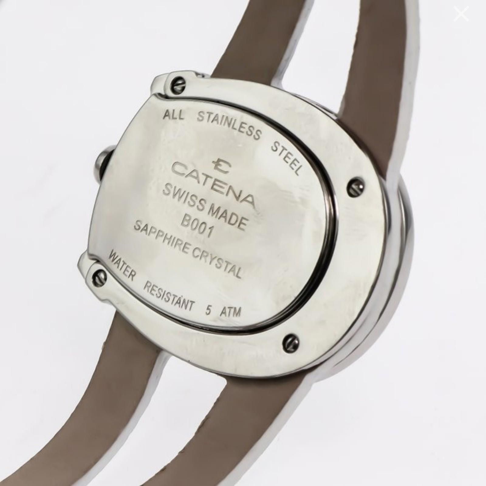 Other Catena Swiss 37mm Ronda Quartz Watch Stainless Steel 5ATM Size ONE SIZE - 10 Thumbnail