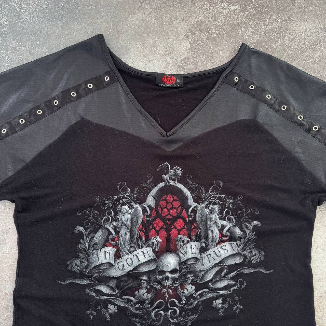 Hysteric Glamour × Vintage Spiral Vintage Gothic Punk T-Shirt Size XL / US 12-14 / IT 48-50 - 3 Thumbnail