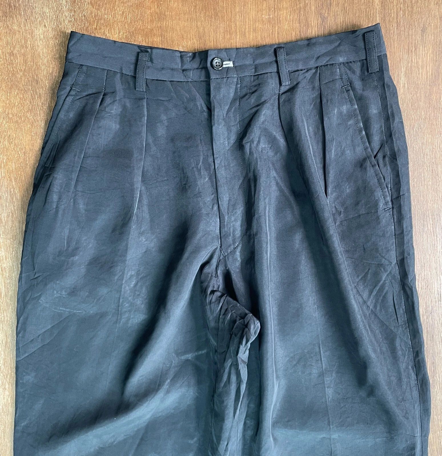 Comme des Garcons Homme CDGH PLUS 1991 Triacetate Balloon Pants Size US 29 - 2 Thumbnail