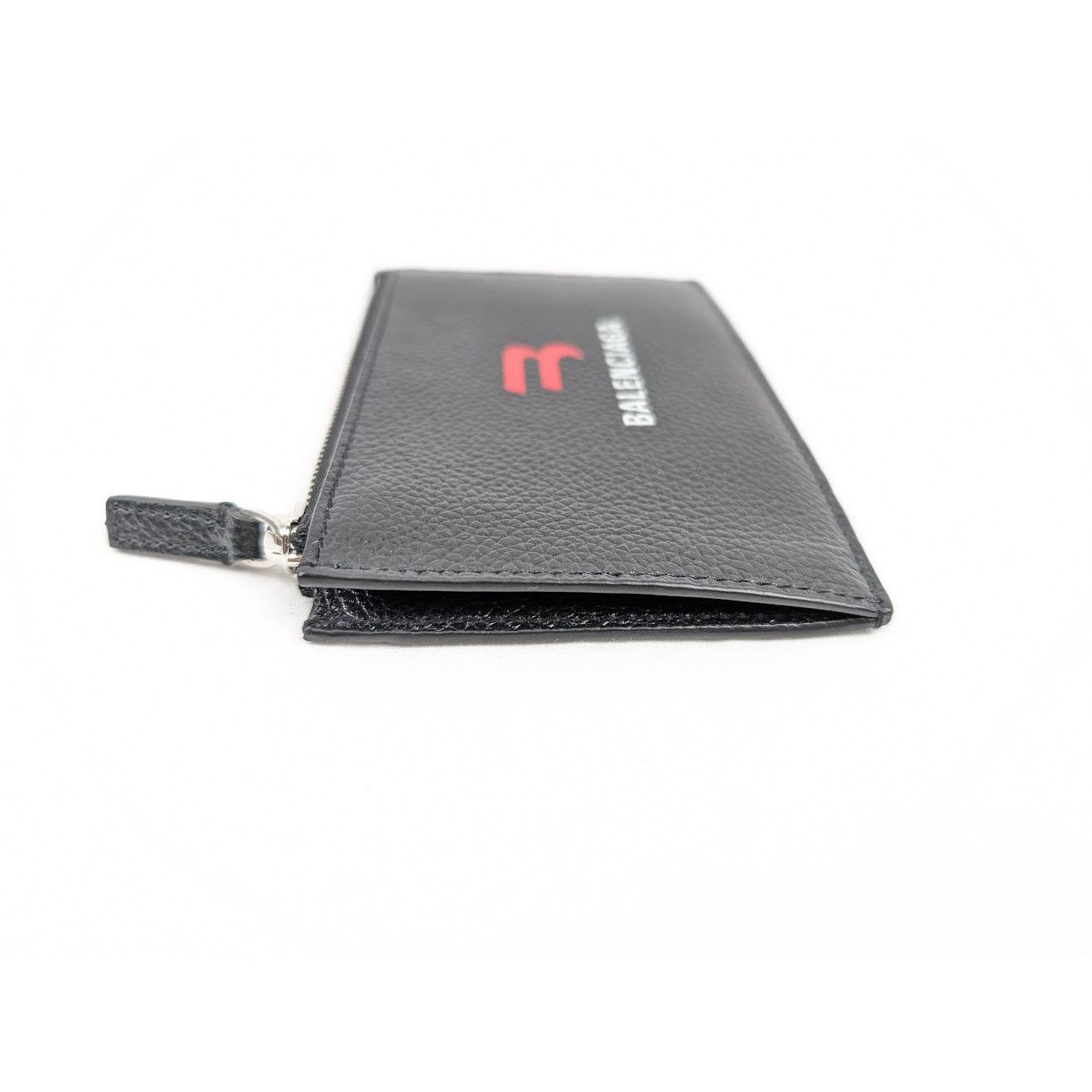 Balenciaga o1rshd1 Size: OS / Printed Grained Calf Wallet in Black Size ONE SIZE - 5 Thumbnail