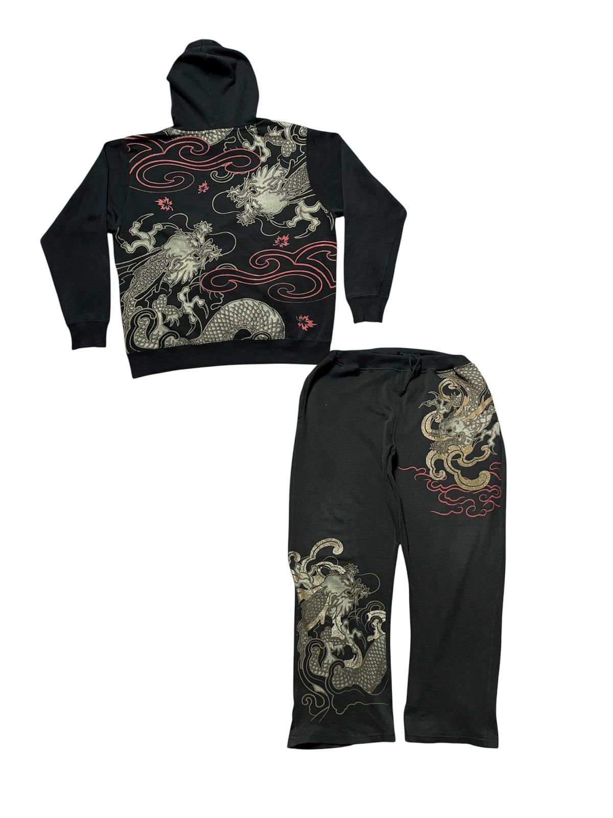90s JAPAN SUKAJAN DRAGON OVP ONE SET WITH PANT